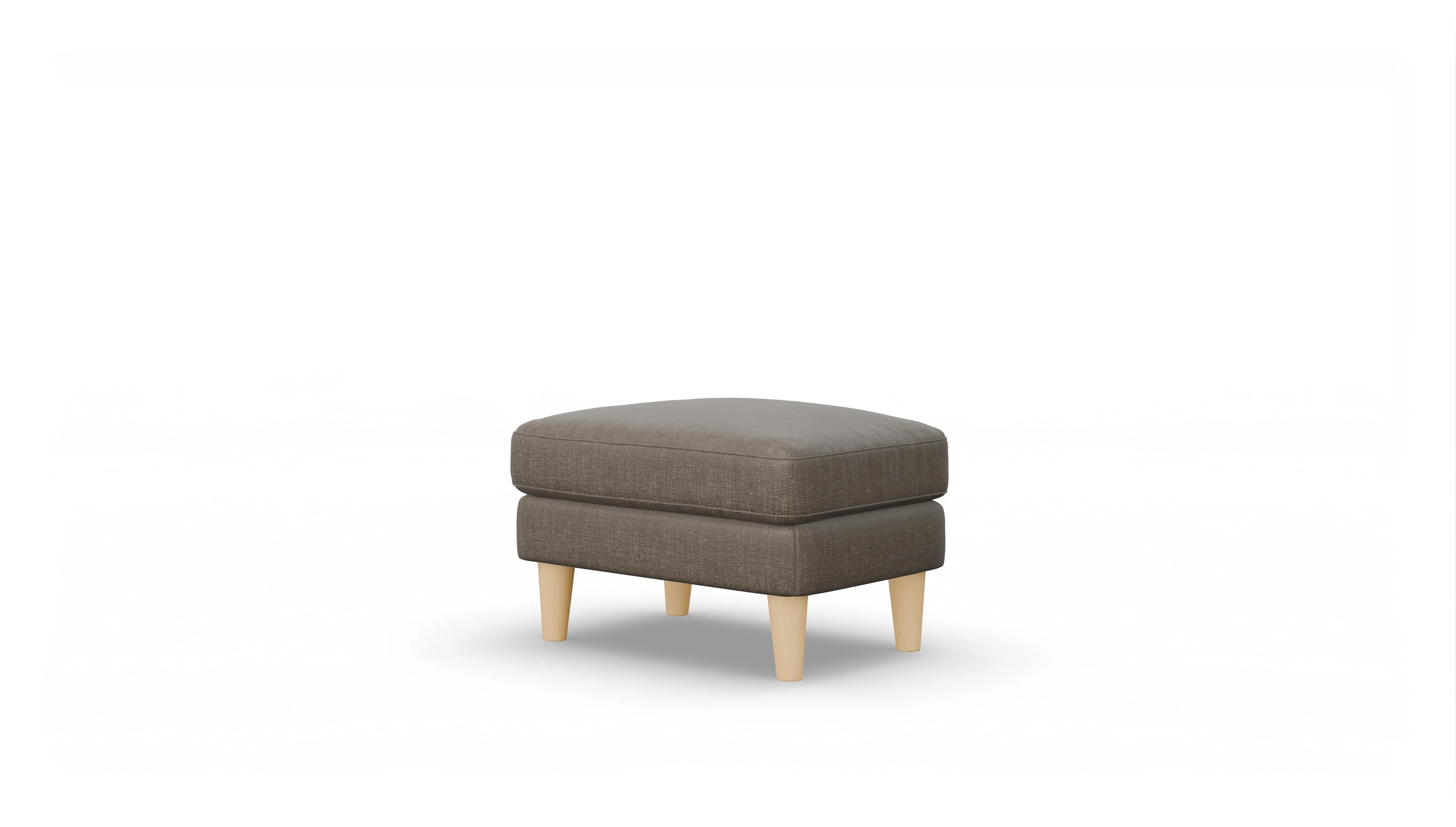 Stoffhocker NewChester.01 Ansicht des Produktes NewChester.01 Hocker in Stoff braun