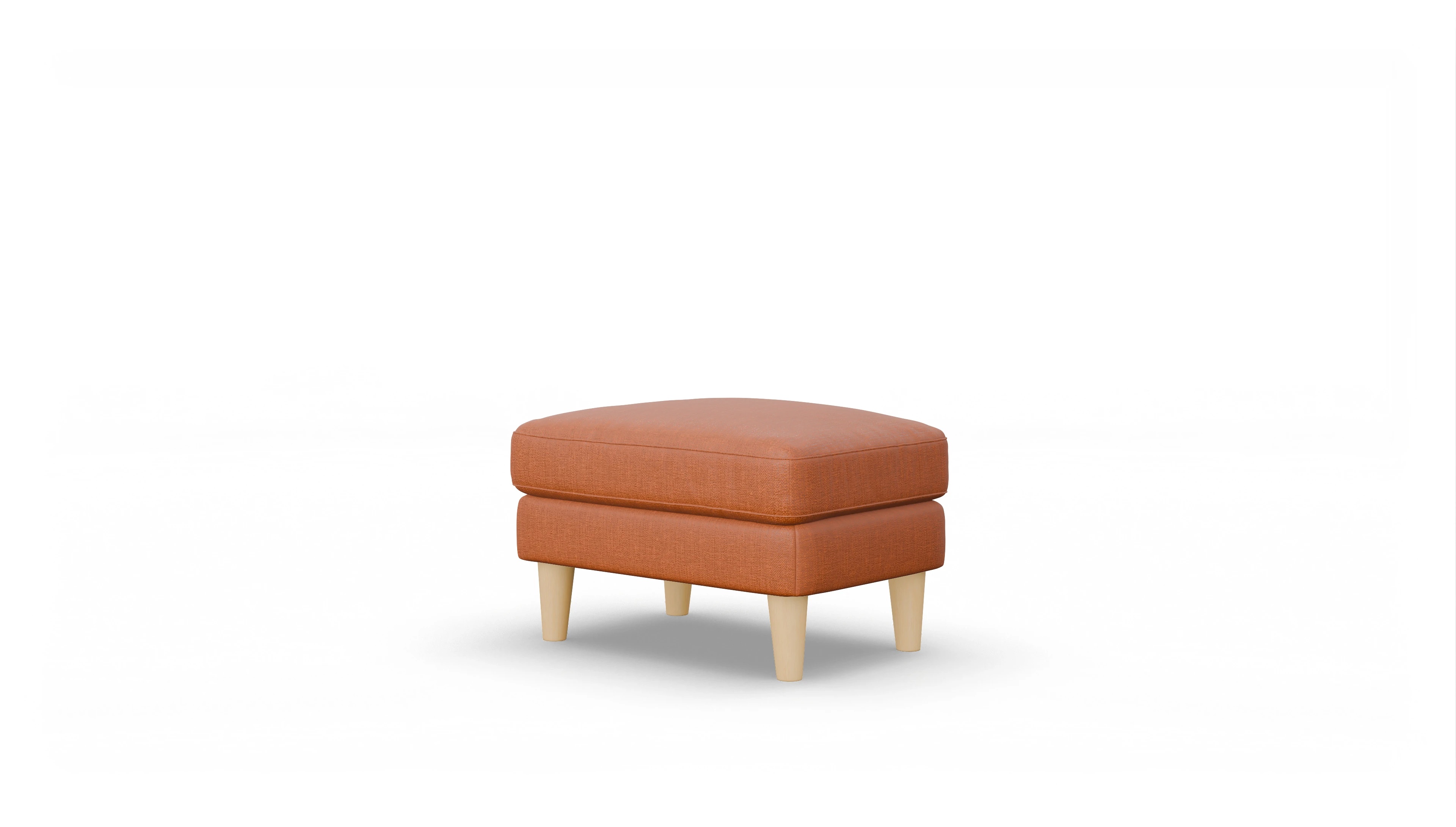Stoffhocker NewChester.01 Ansicht des Produktes NewChester.01 Hocker in Stoff orange