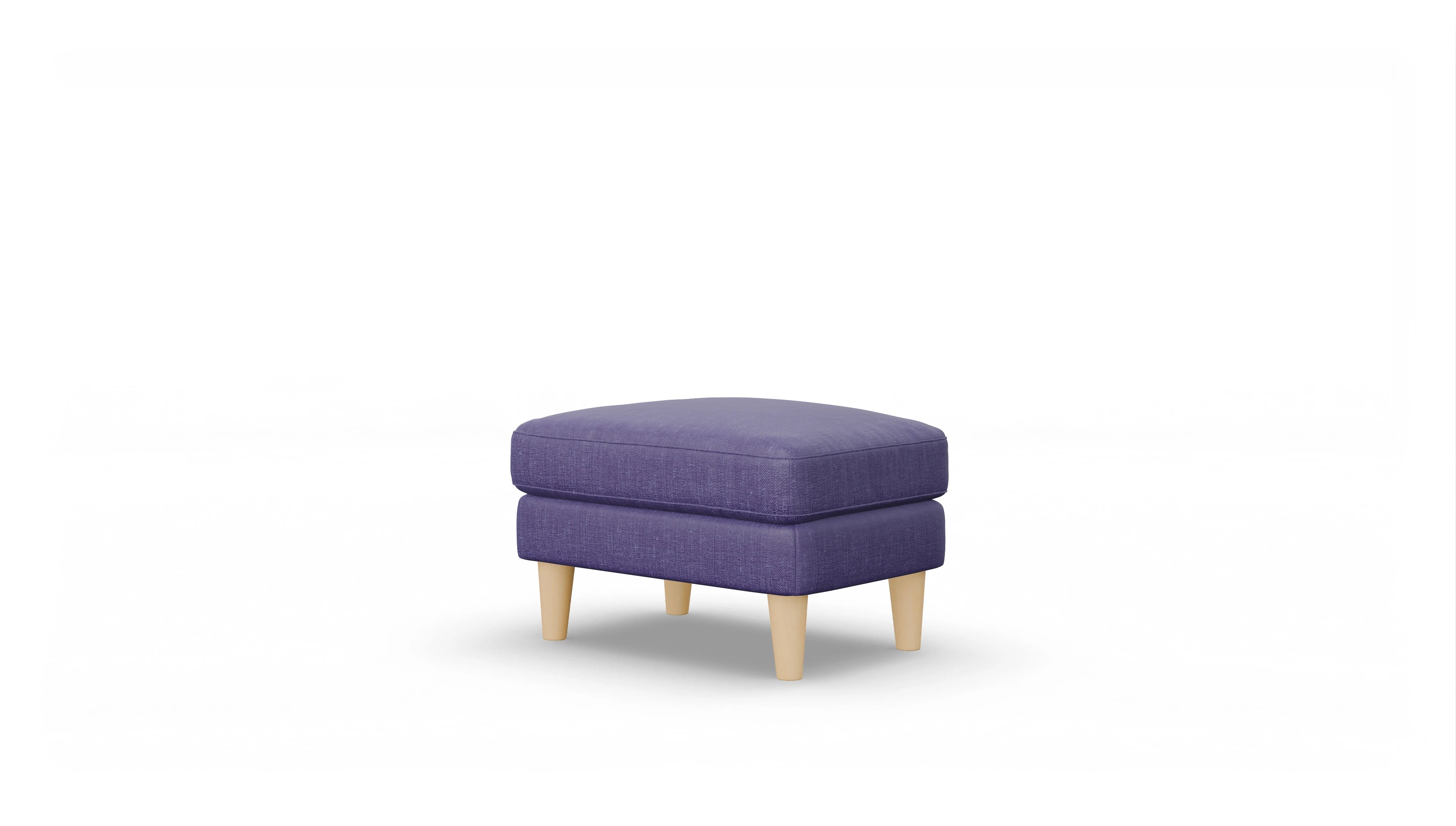 Ansicht des Produktes NewChester.01 Hocker in Stoff blau