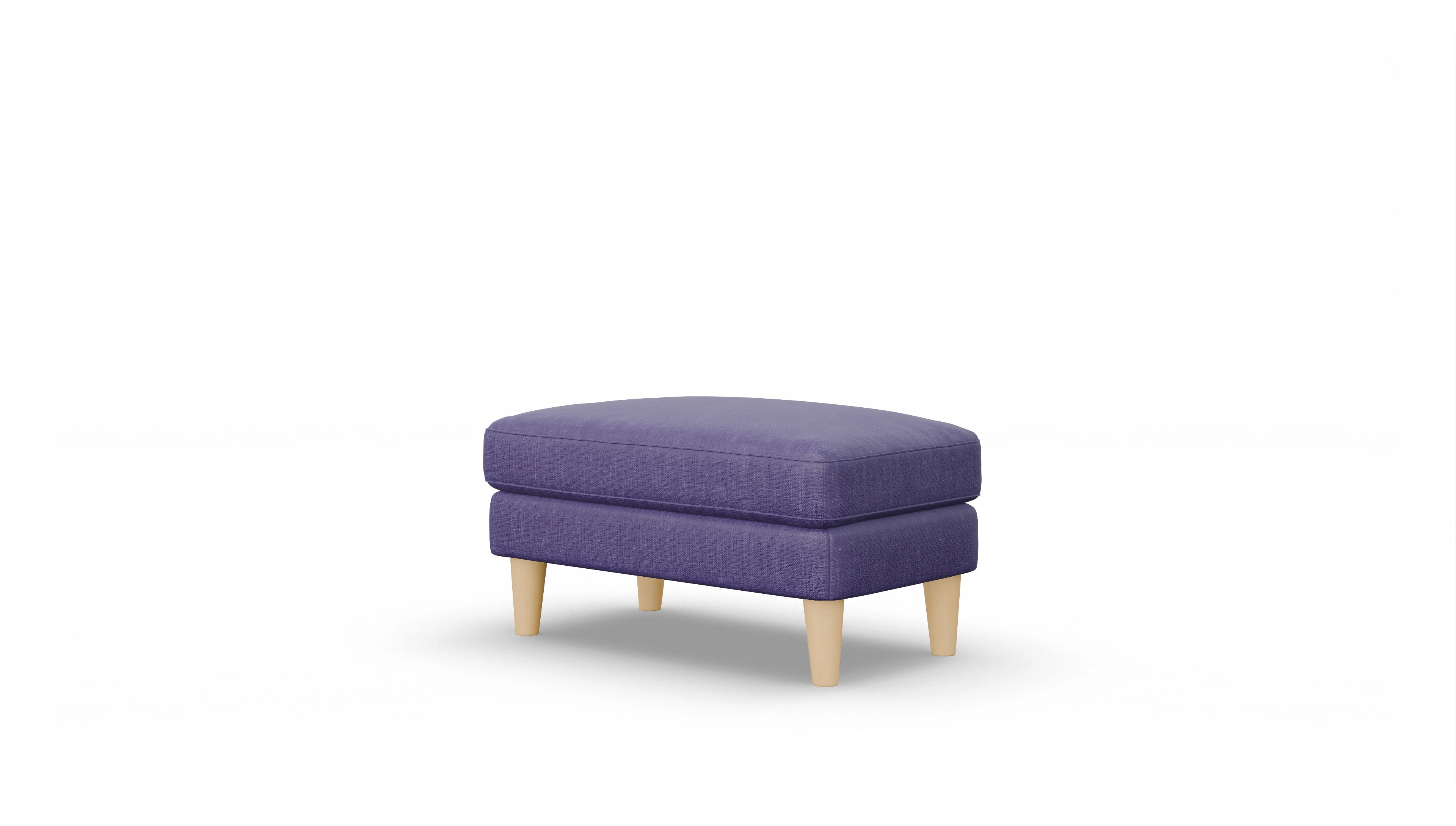 Ansicht des Produktes NewChester.01 Hocker in Stoff blau