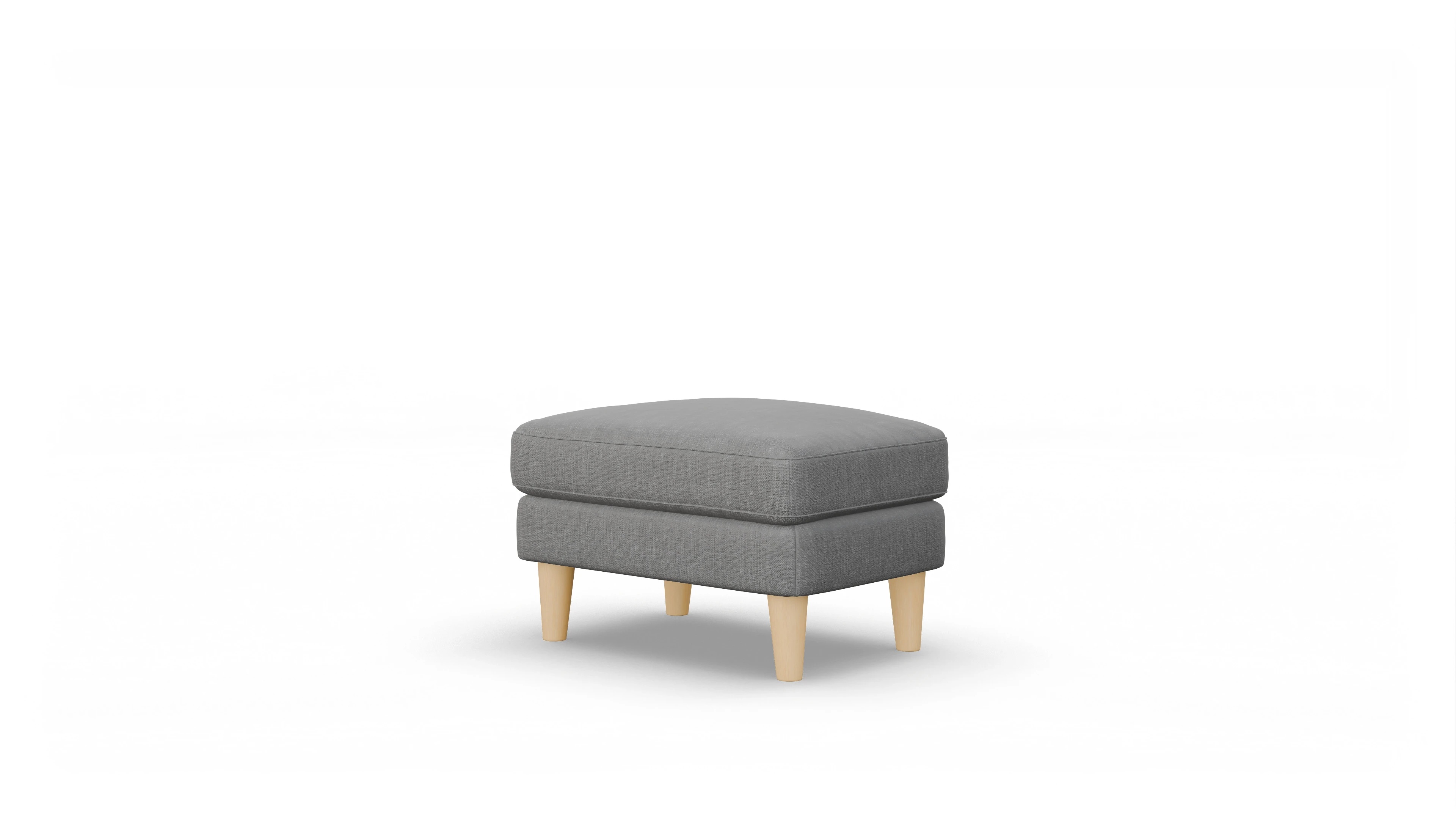 Ansicht des Produktes NewChester.01 Hocker in Stoff grau