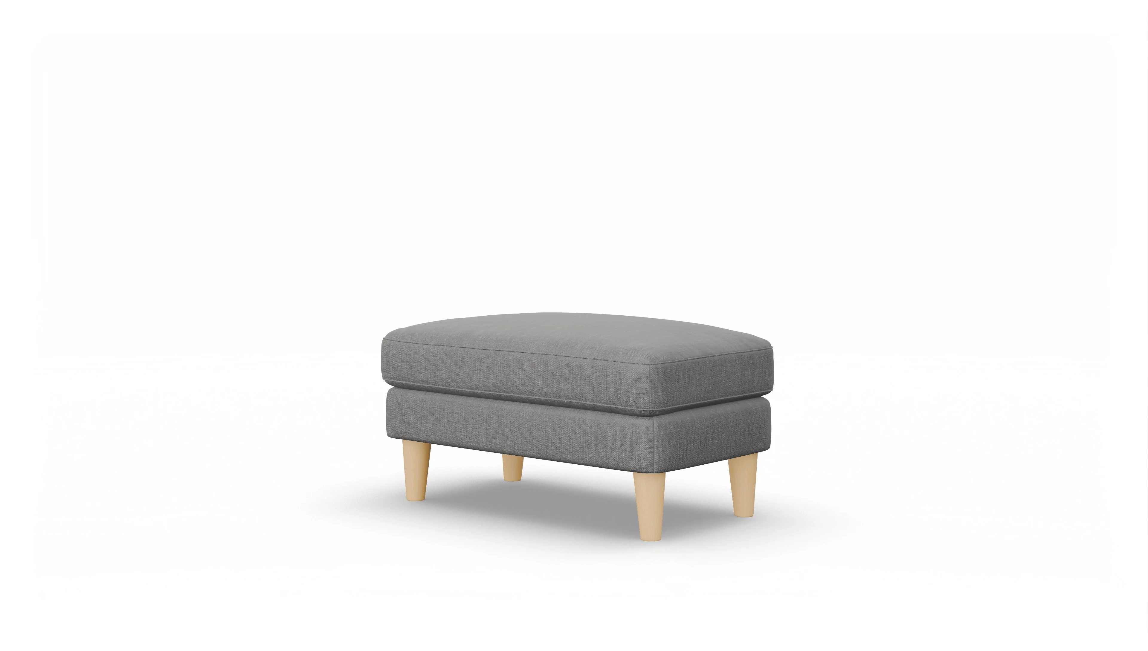 Stoffhocker NewChester.01 Ansicht des Produktes NewChester.01 Hocker in Stoff grau