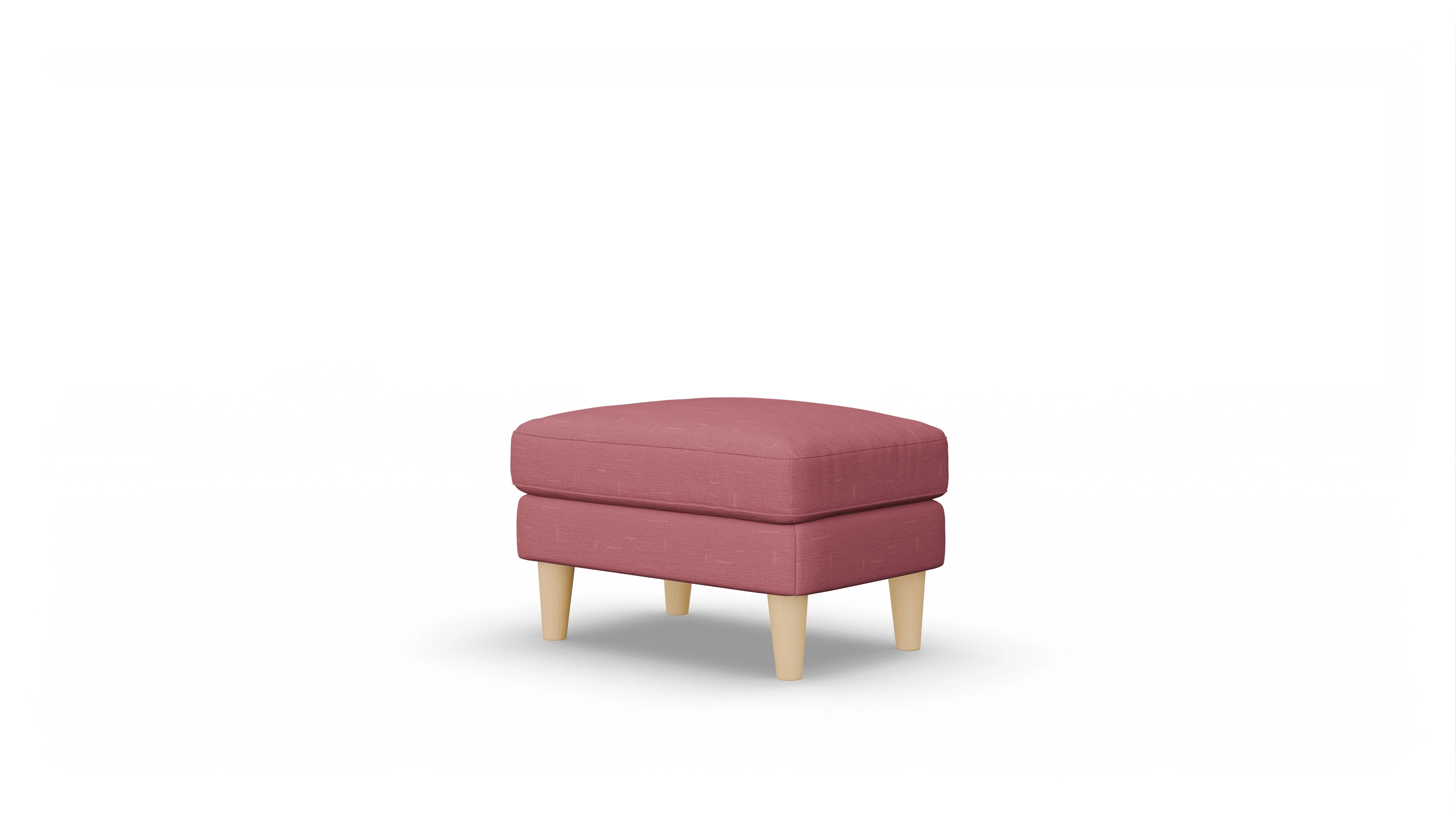 Ansicht des Produktes NewChester.01 Hocker in Stoff rot