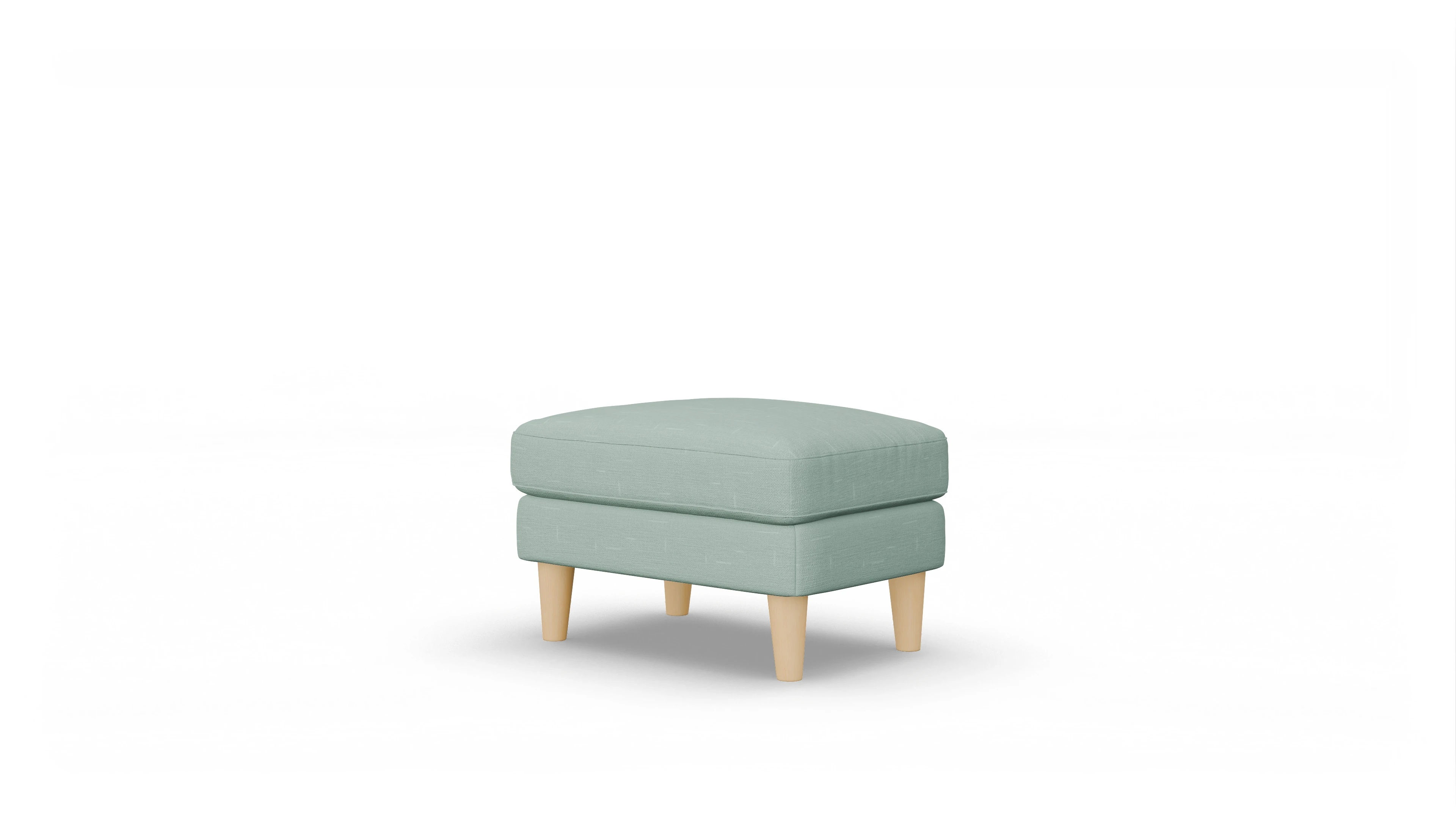 Stoffhocker NewChester.01 Ansicht des Produktes NewChester.01 Hocker in Stoff grün