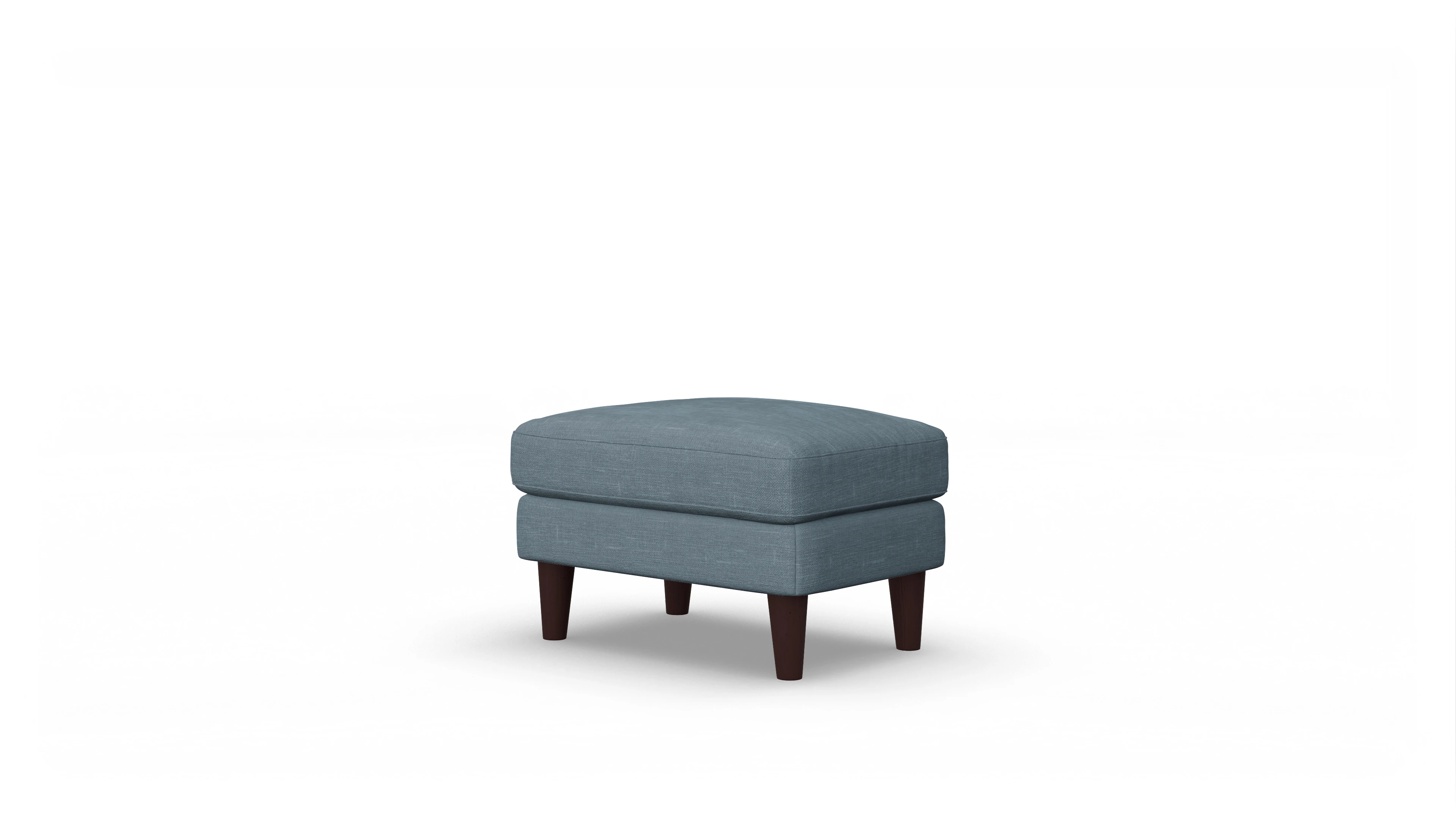 Ansicht des Produktes NewChester.01 Hocker in Stoff blau