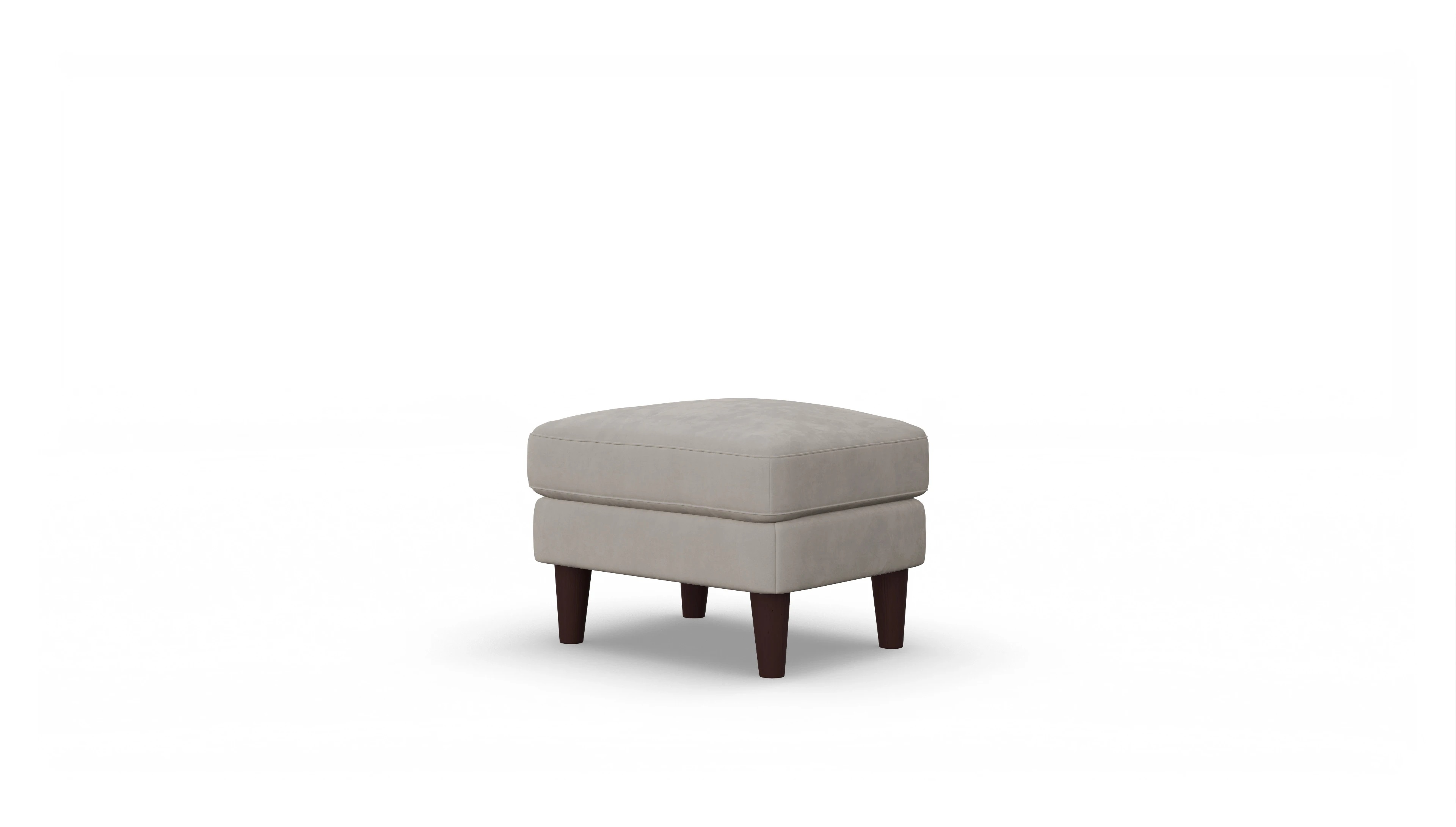 Stoffhocker NewChester.01 Ansicht des Produktes NewChester.01 in Samt braun