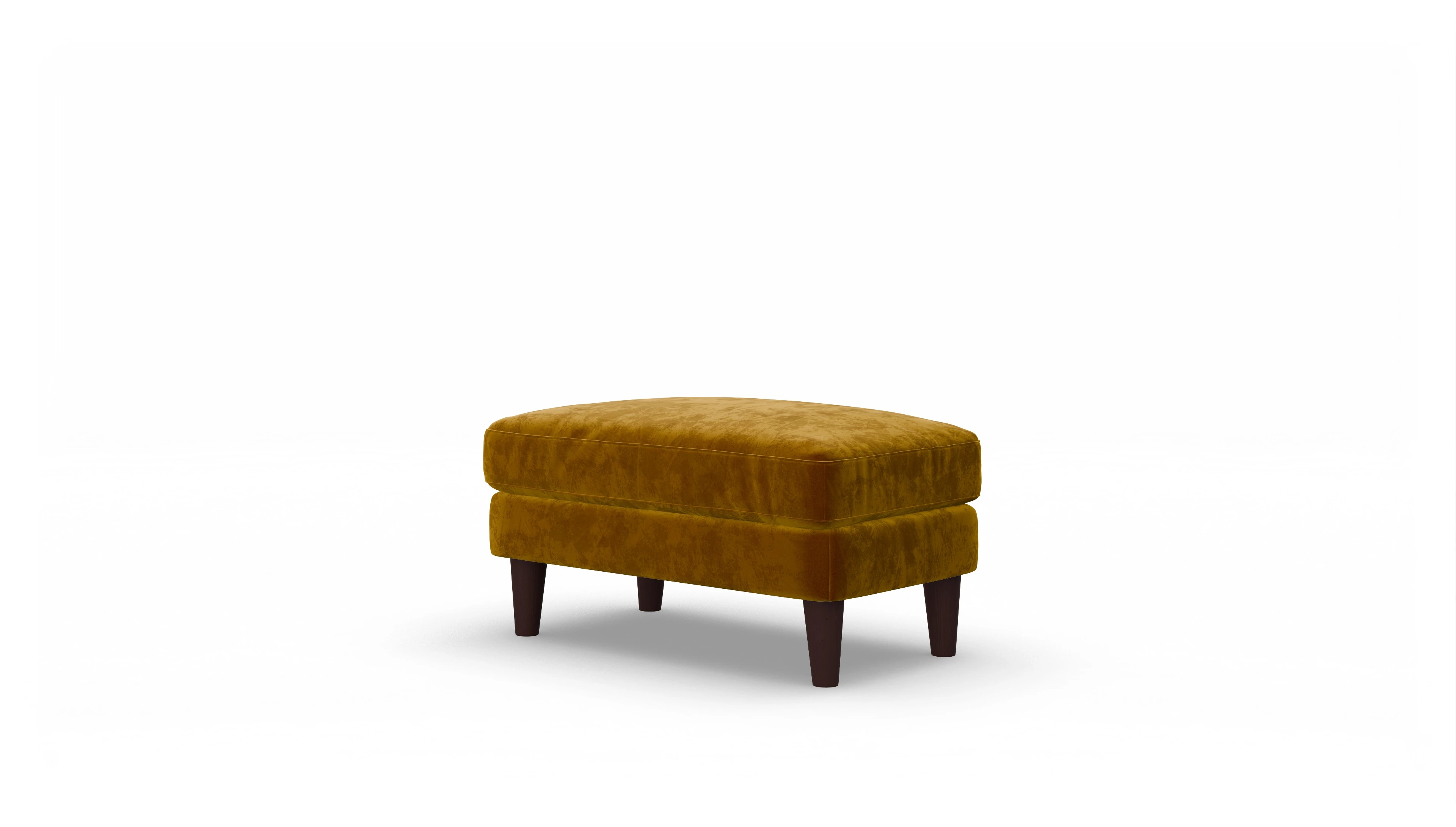 Ansicht des Produktes NewChester.01 Hocker in Samt gelb