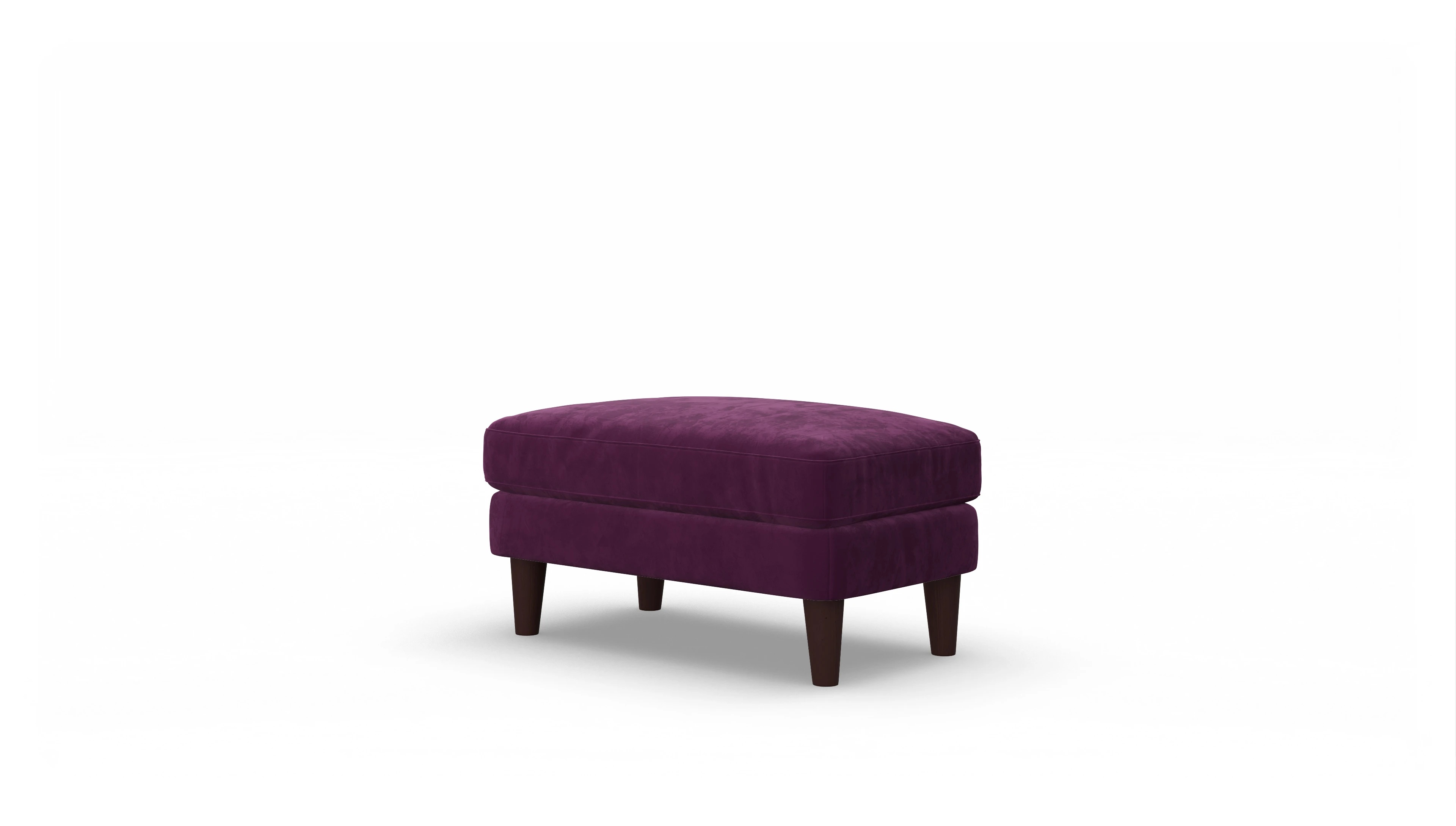 Ansicht des Produktes NewChester.01 Hocker in Samt rot