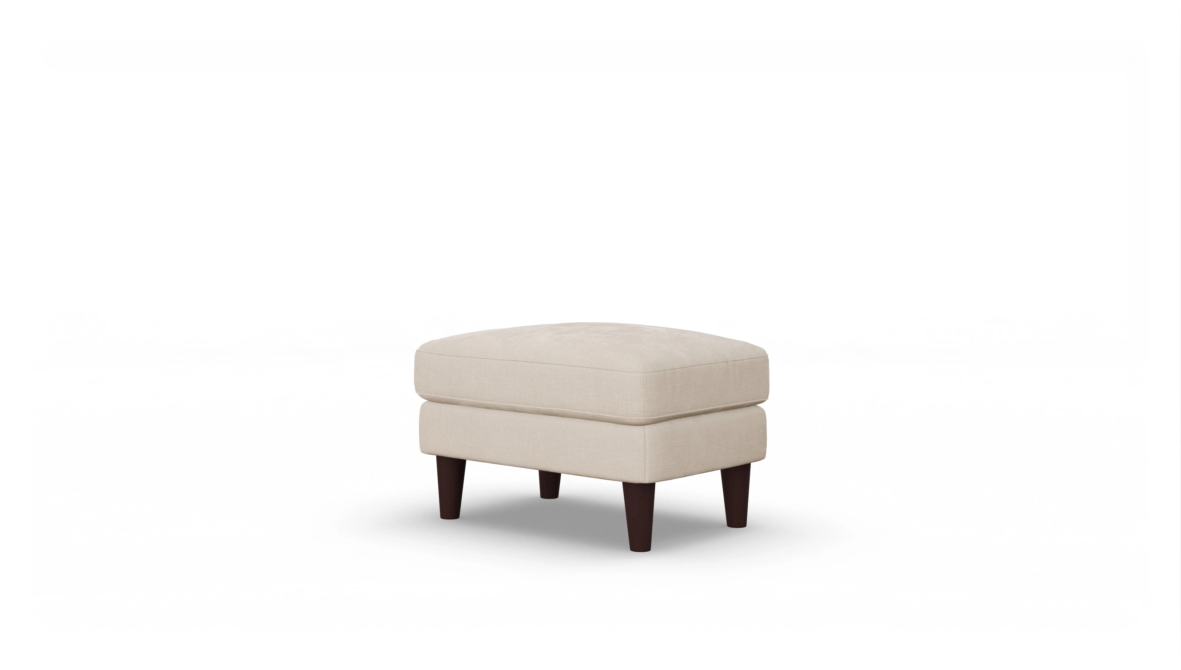 Stoffhocker NewChester.01 Ansicht des Produktes NewChester.01 Hocker in Stoff weiß