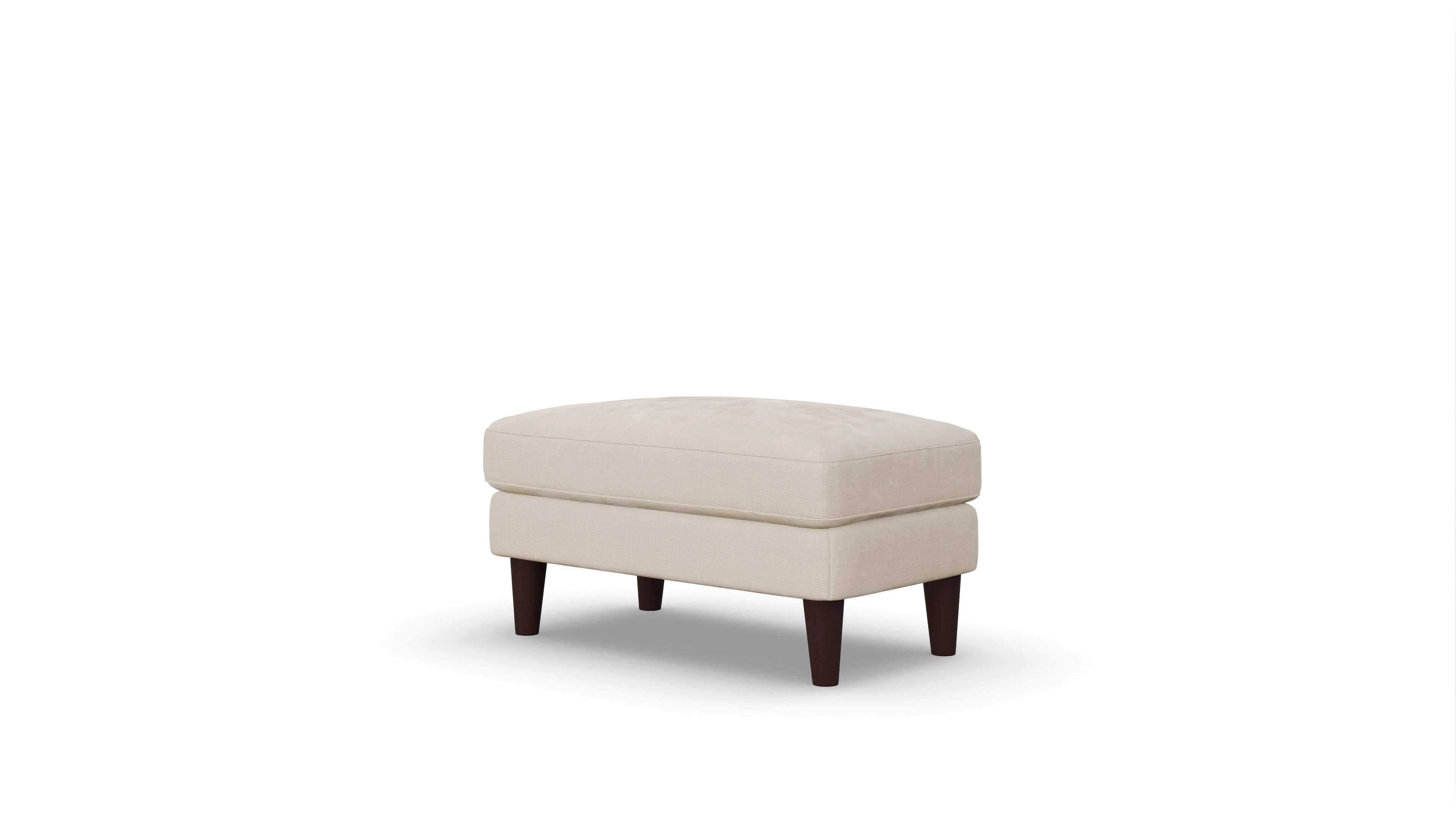 Ansicht des Produktes NewChester.01 Hocker in Stoff weiß