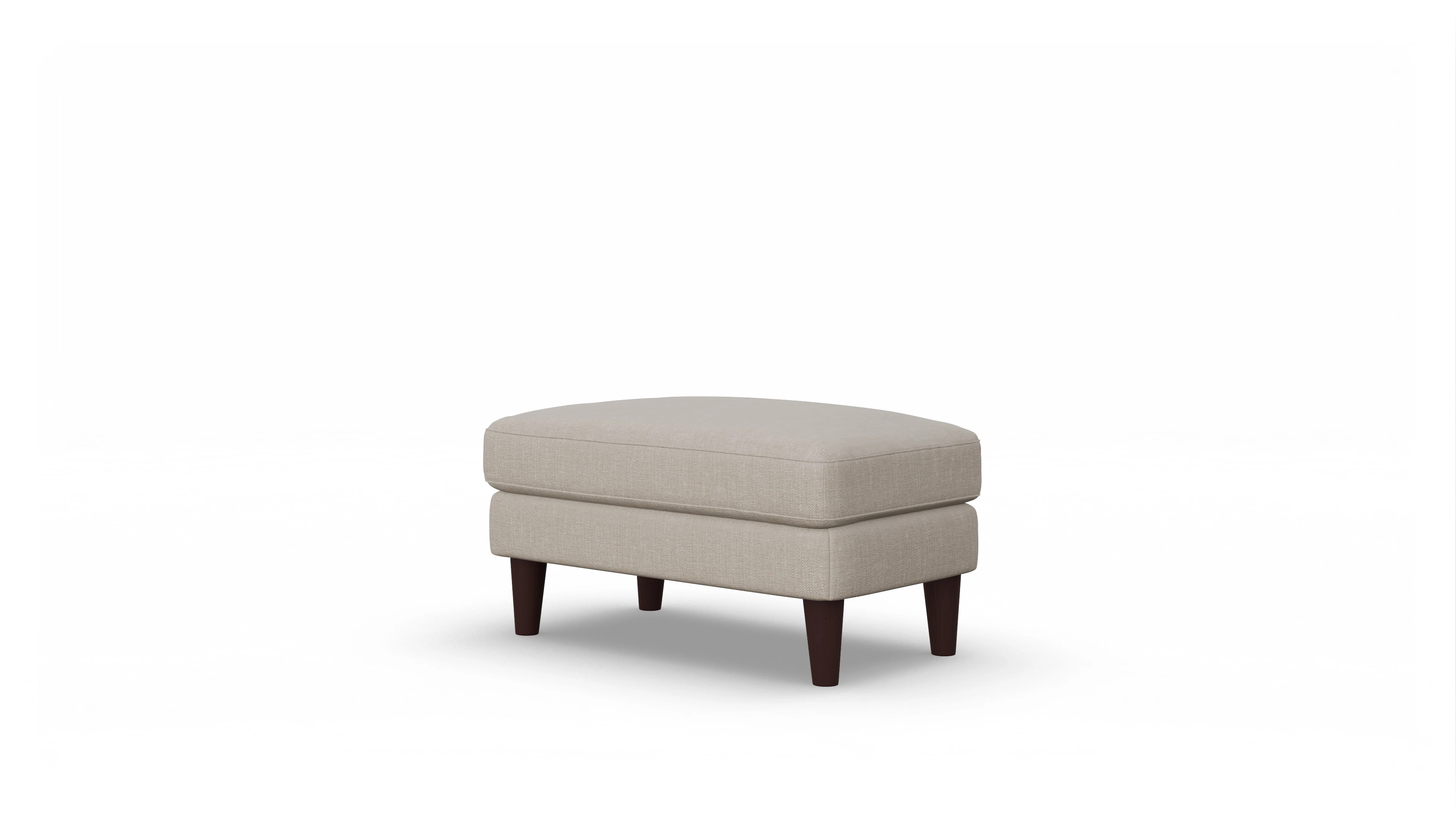 Ansicht des Produktes NewChester.01 Hocker in Stoff braun