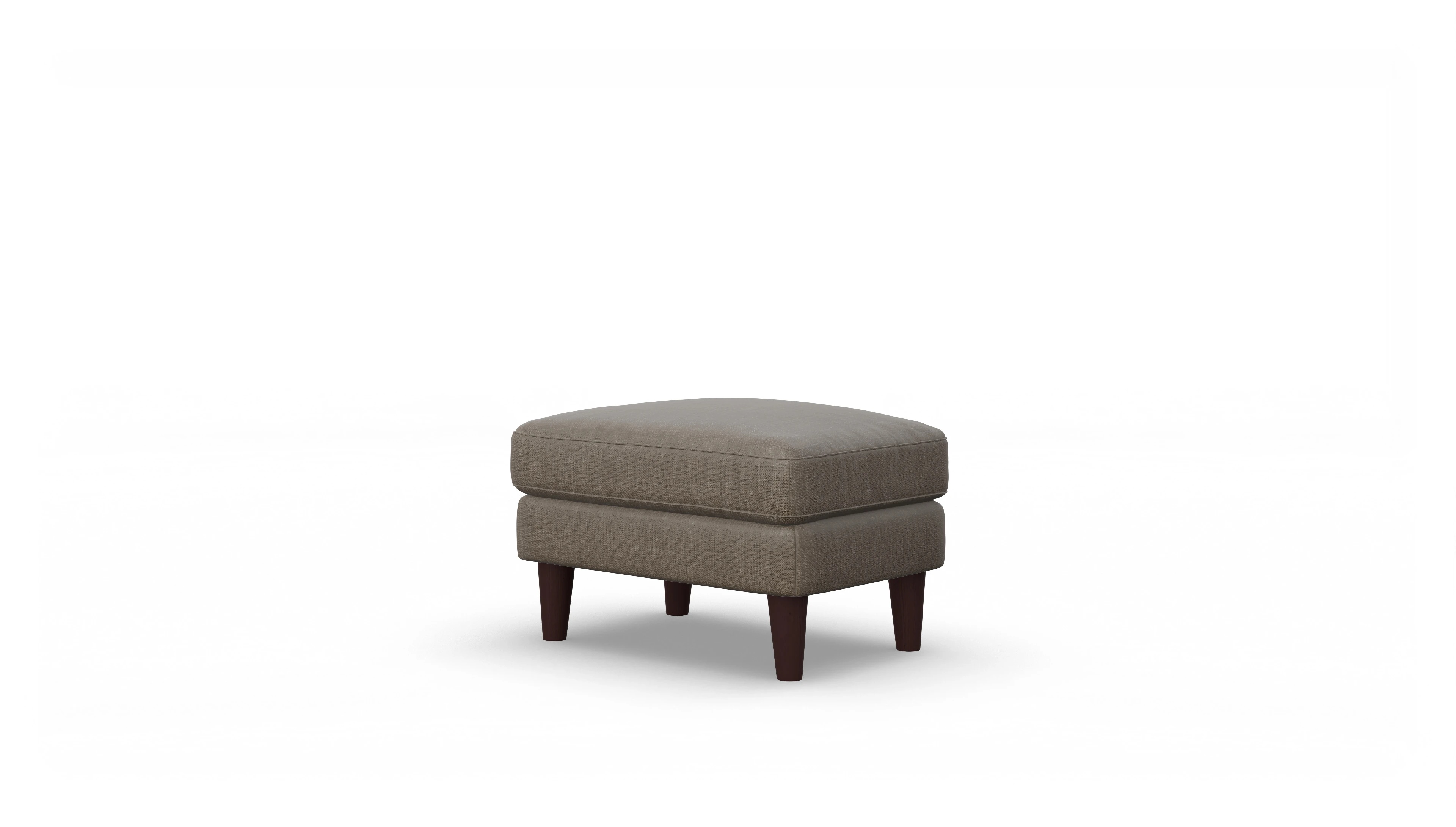 Stoffhocker NewChester.01 Ansicht des Produktes NewChester.01 Hocker in Stoff braun