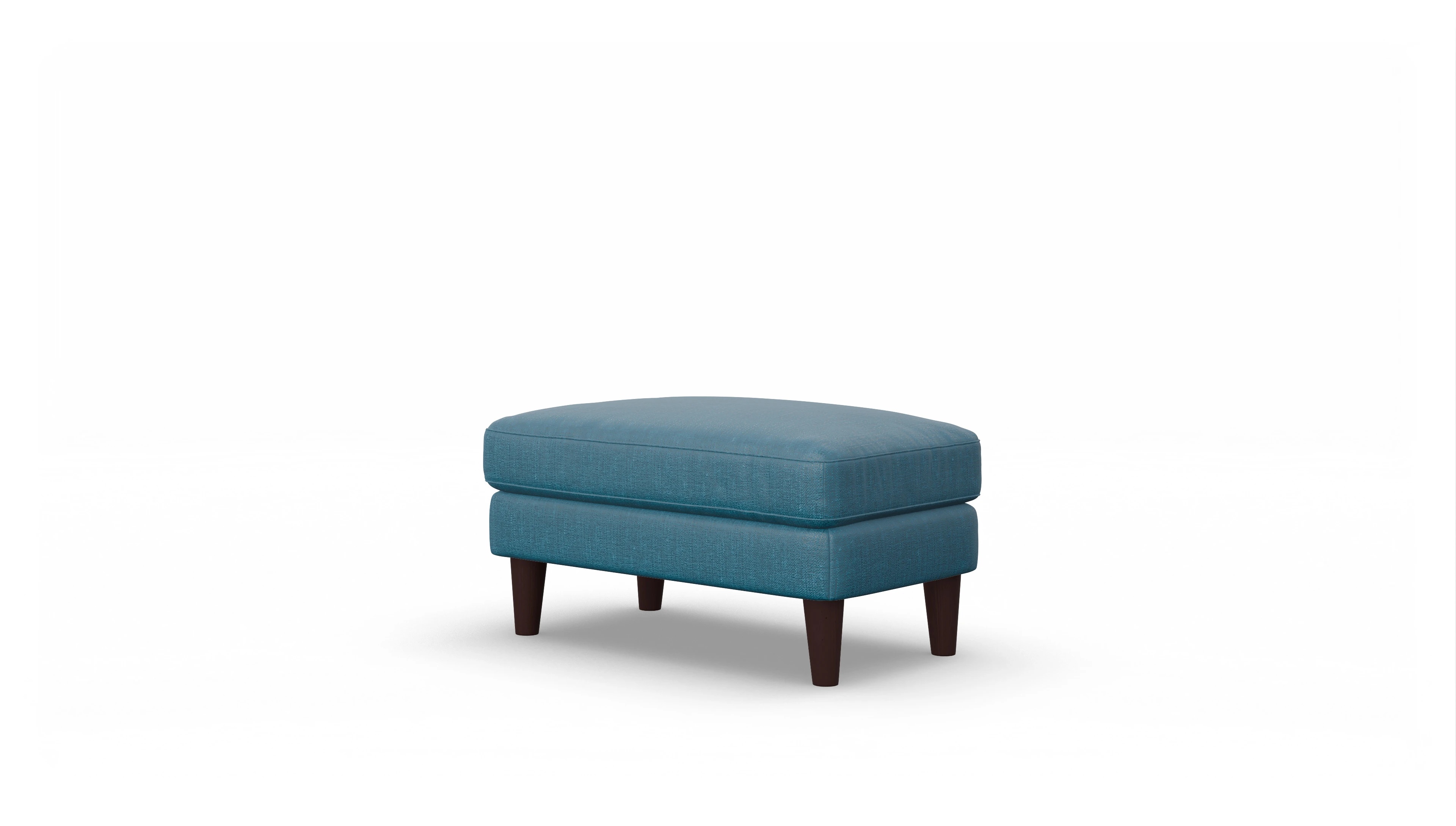 Ansicht des Produktes NewChester.01 Hocker in Stoff blau