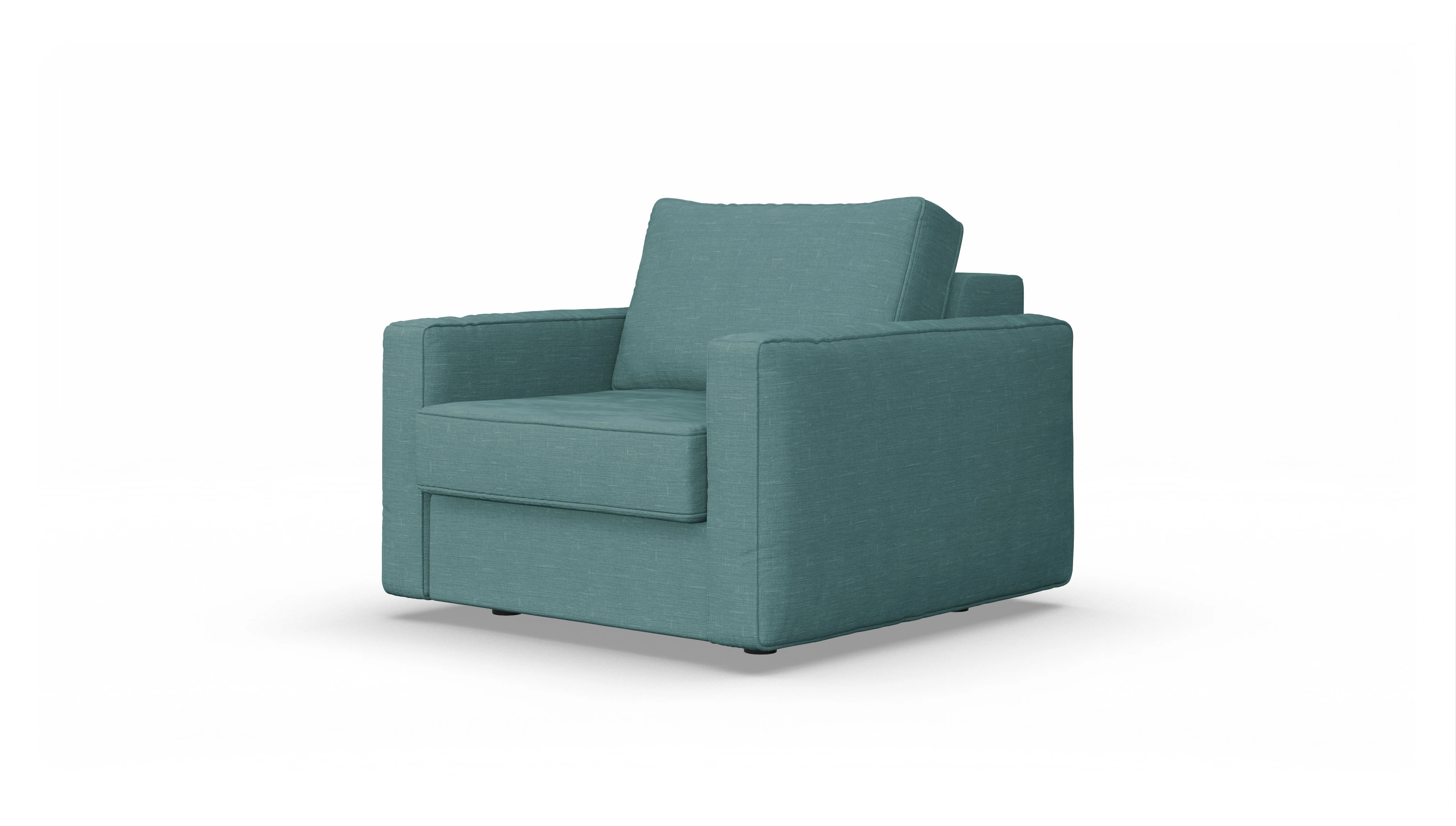 Design-Sessel Ferali Ansicht des Produktes Ferali Sessel in Stoff grün
