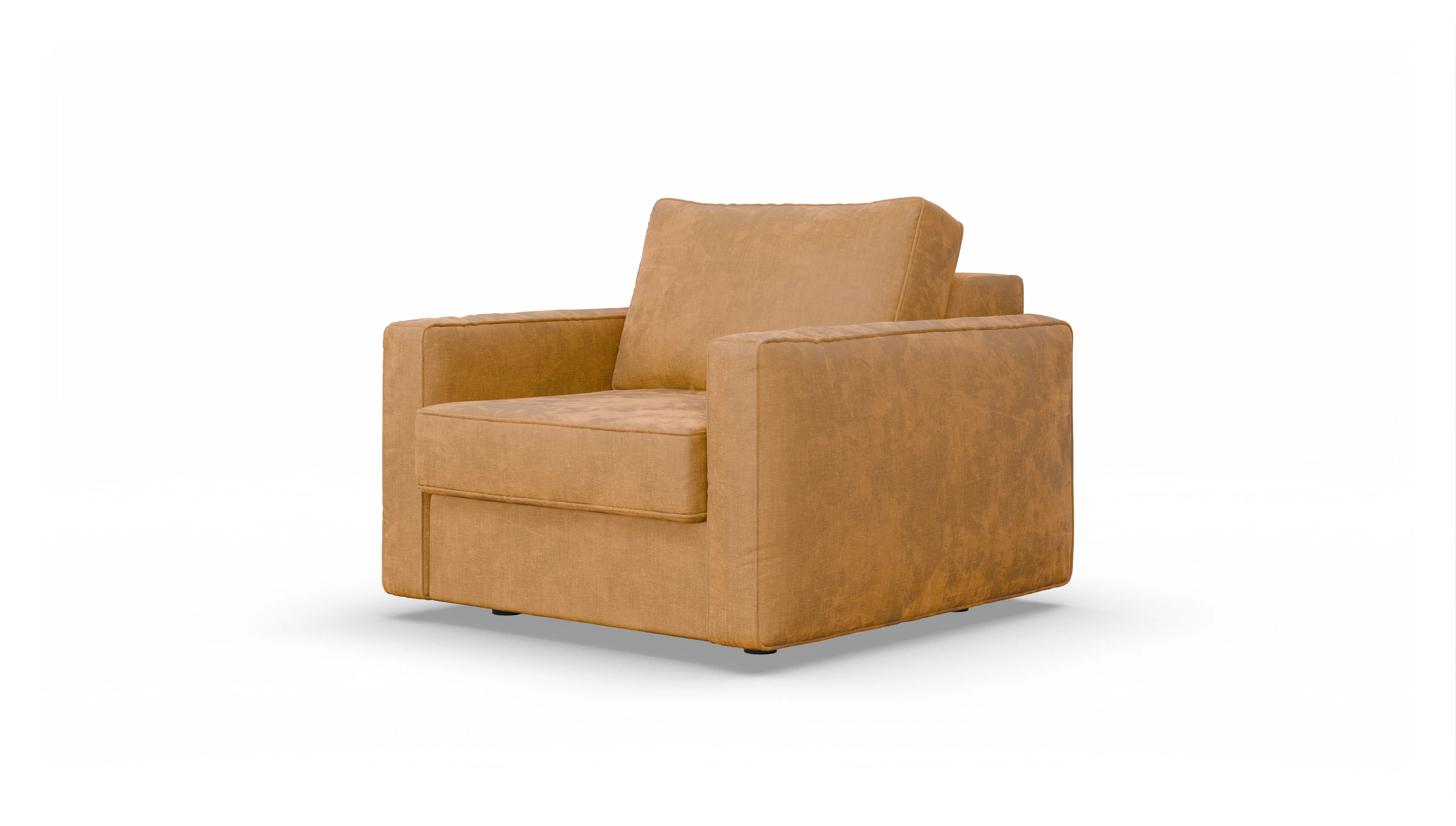 Design-Sessel Ferali Ansicht des Produktes Ferali Sessel in Stoff braun