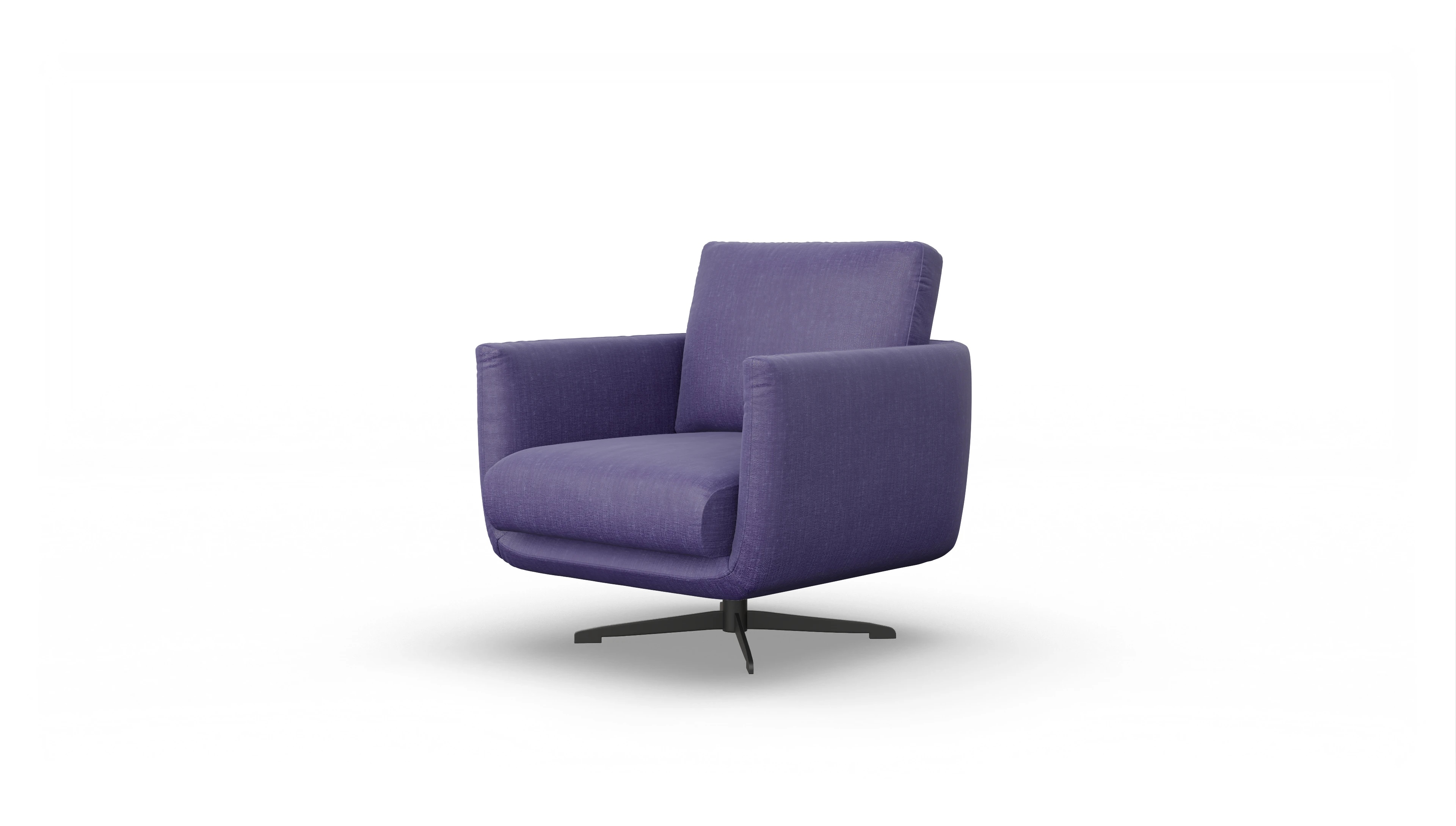 Ansicht des Produktes Boteri Sessel in Stoff blau