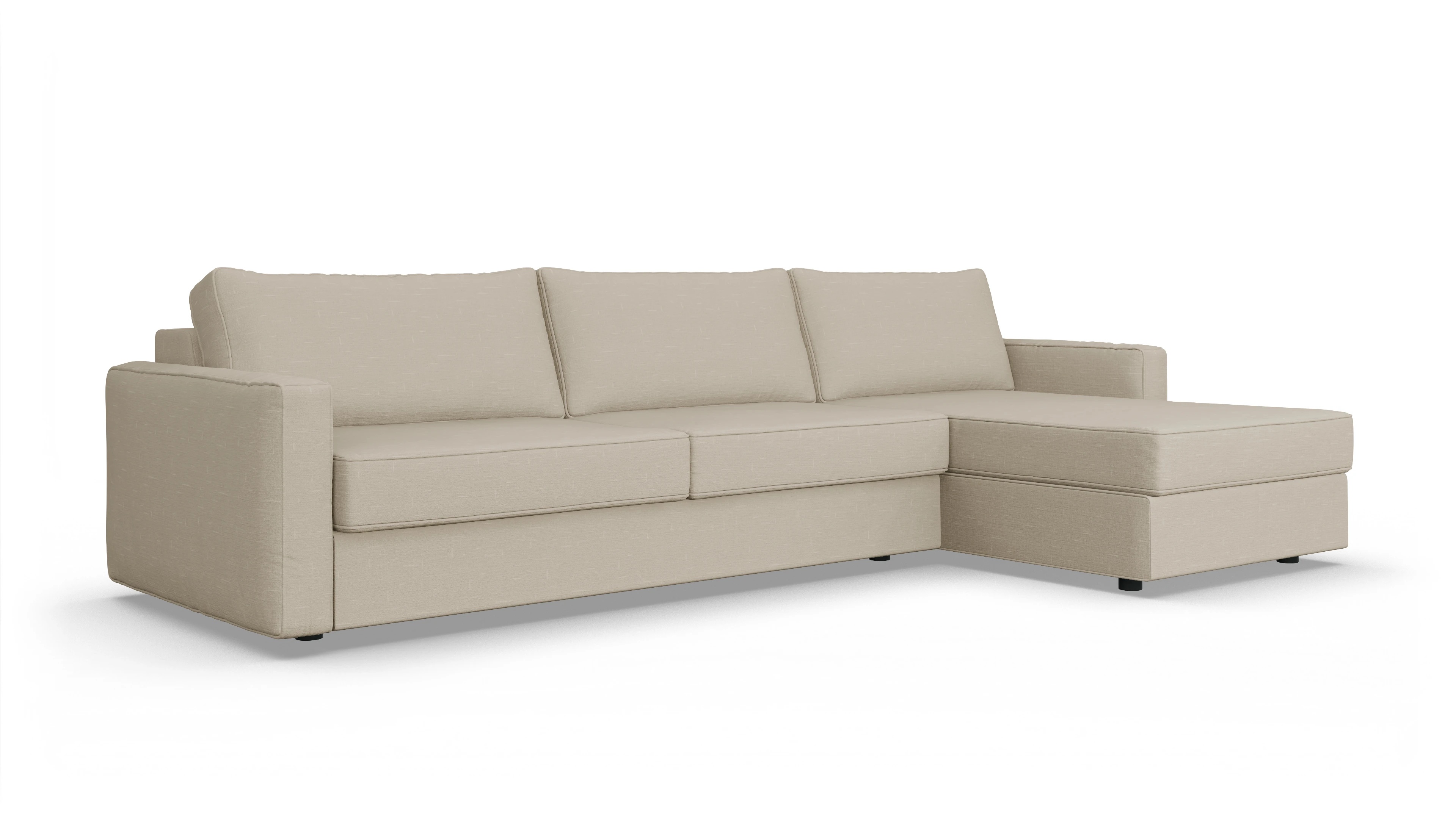 Ansicht des Produktes Ferali Sofa mit Rec rechts in Stoff beige