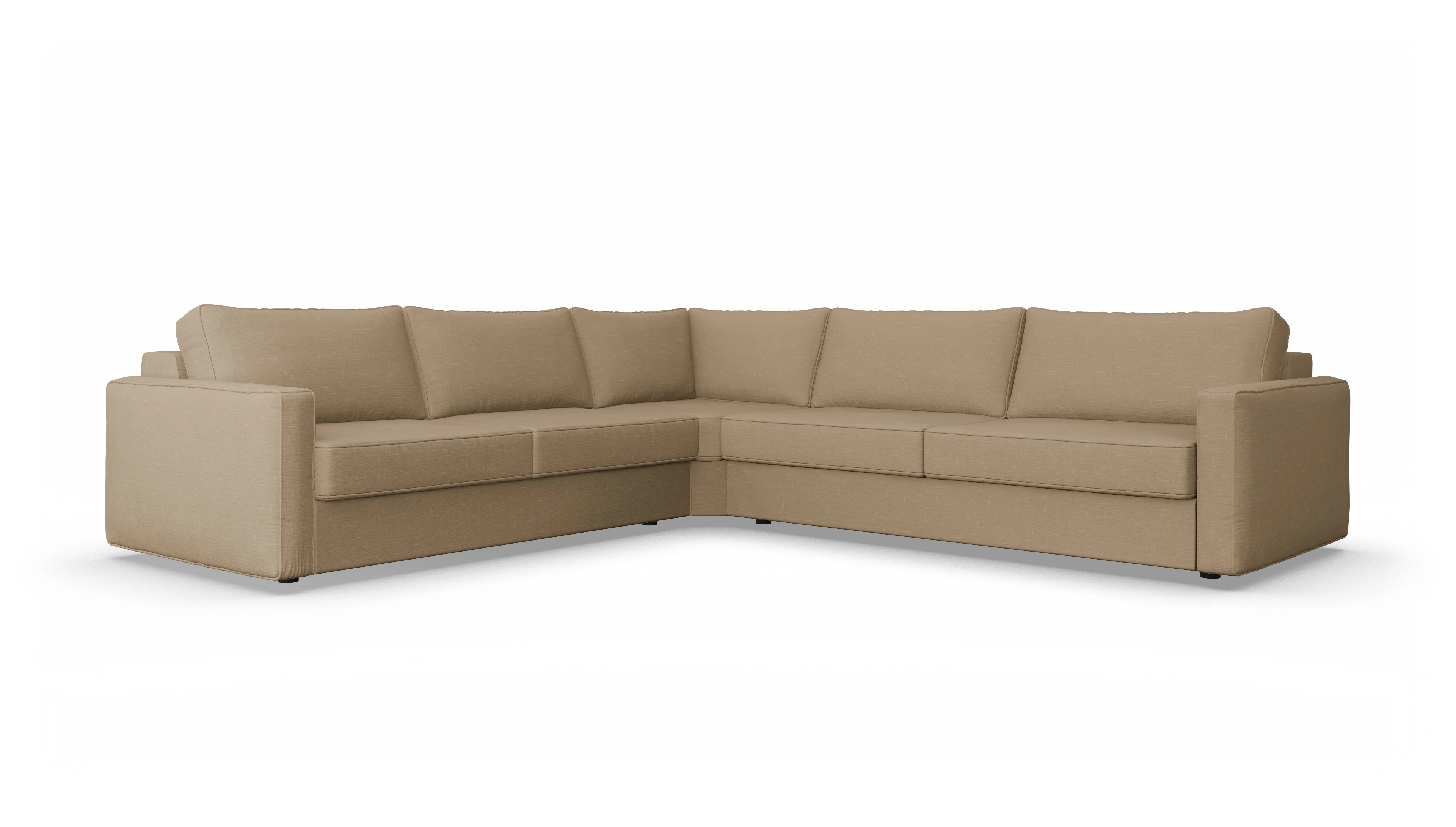 Ansicht des Produktes Ferali Ecksofa Links in Stoff braun