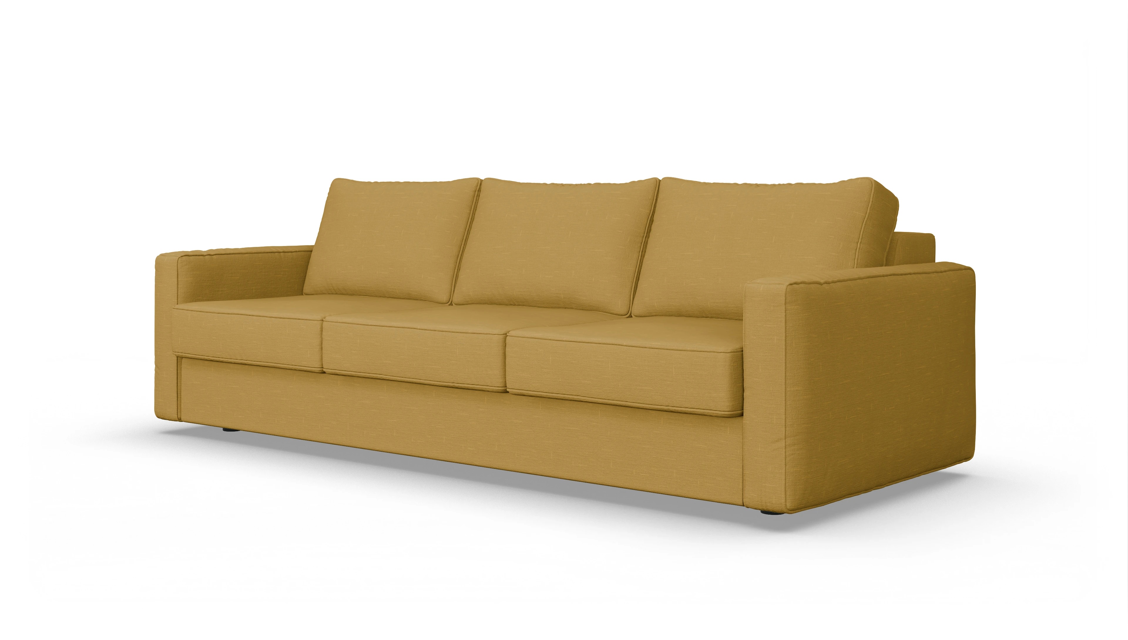 Design-Couch Ferali Ansicht des Produktes Ferali 3,5-Sitzer in Stoff gelb