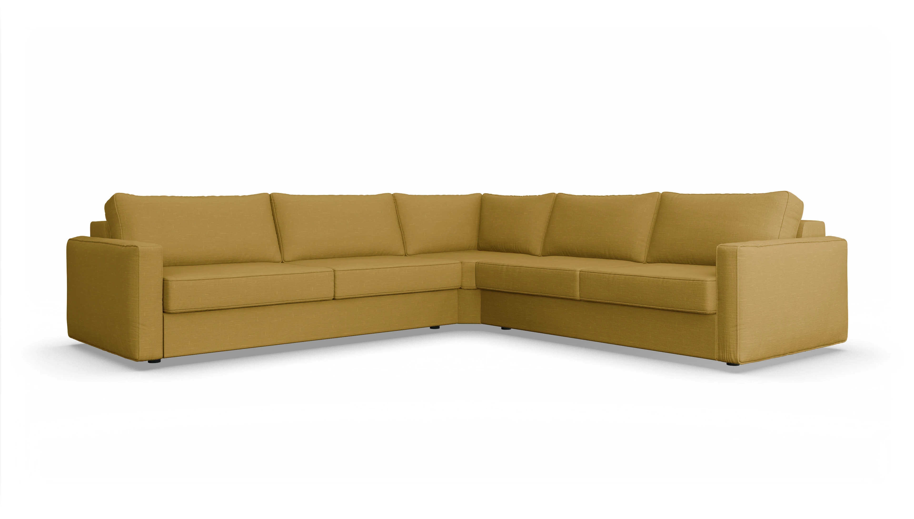 Ansicht des Produktes Ferali Ecksofa Rechts in Stoff gelb