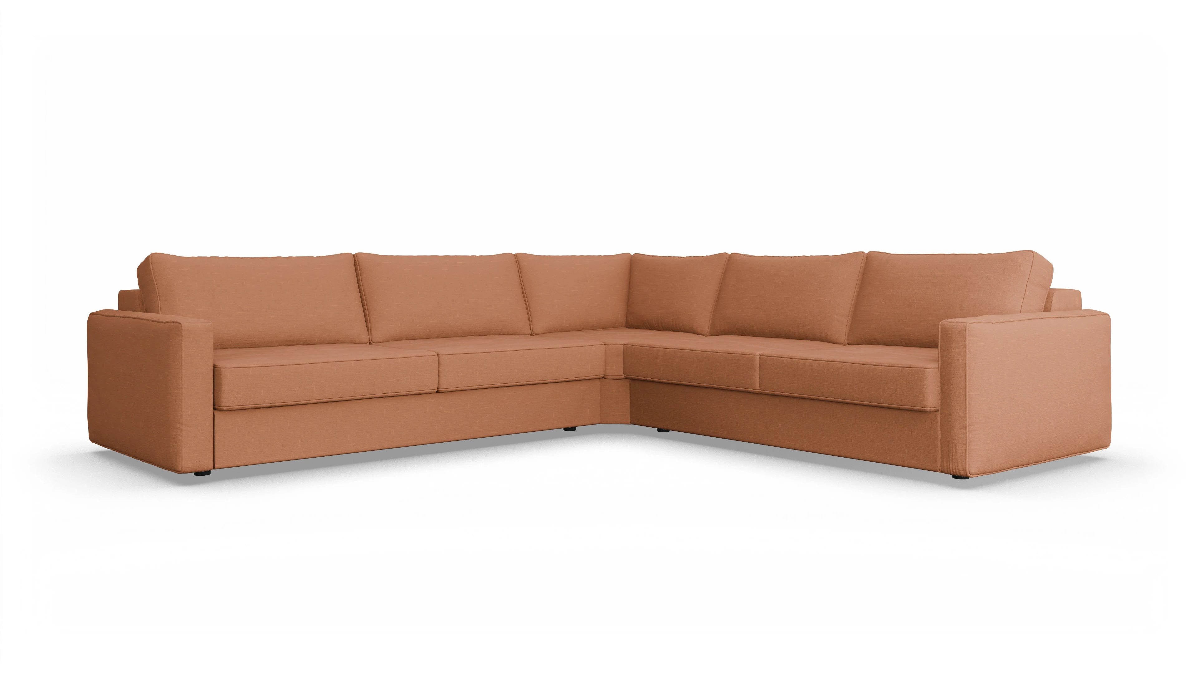 Ansicht des Produktes Ferali Ecksofa Rechts in Stoff orange