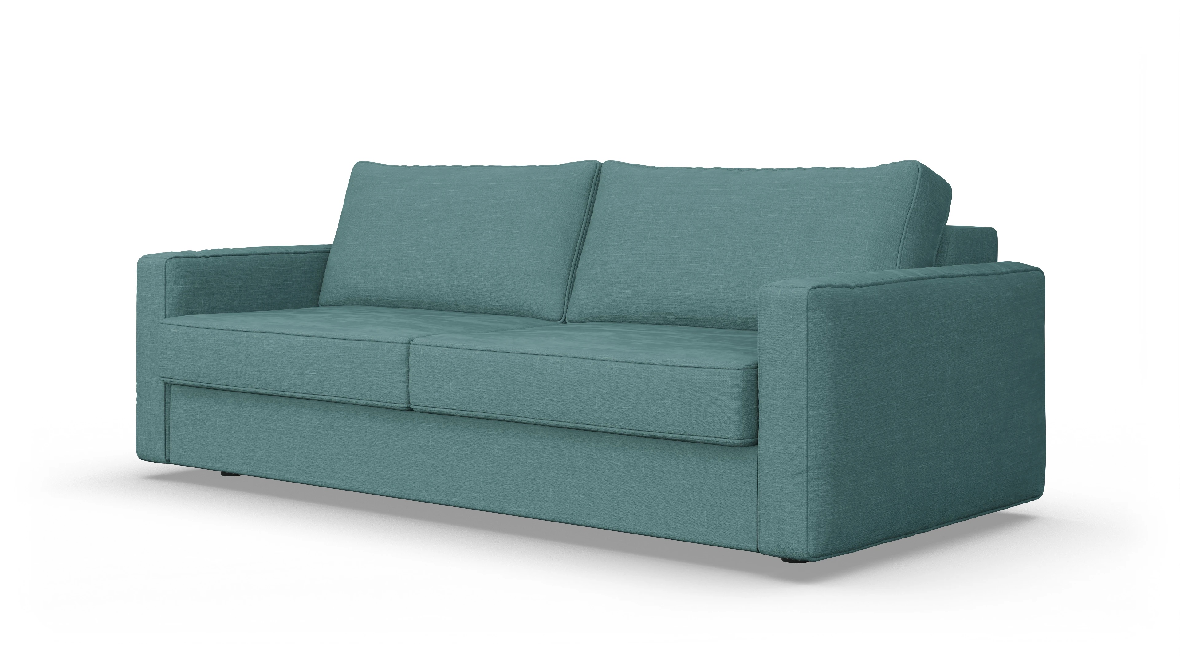 Design-Couch Ferali Ansicht des Produktes Ferali 3-Sitzer in Stoff grün