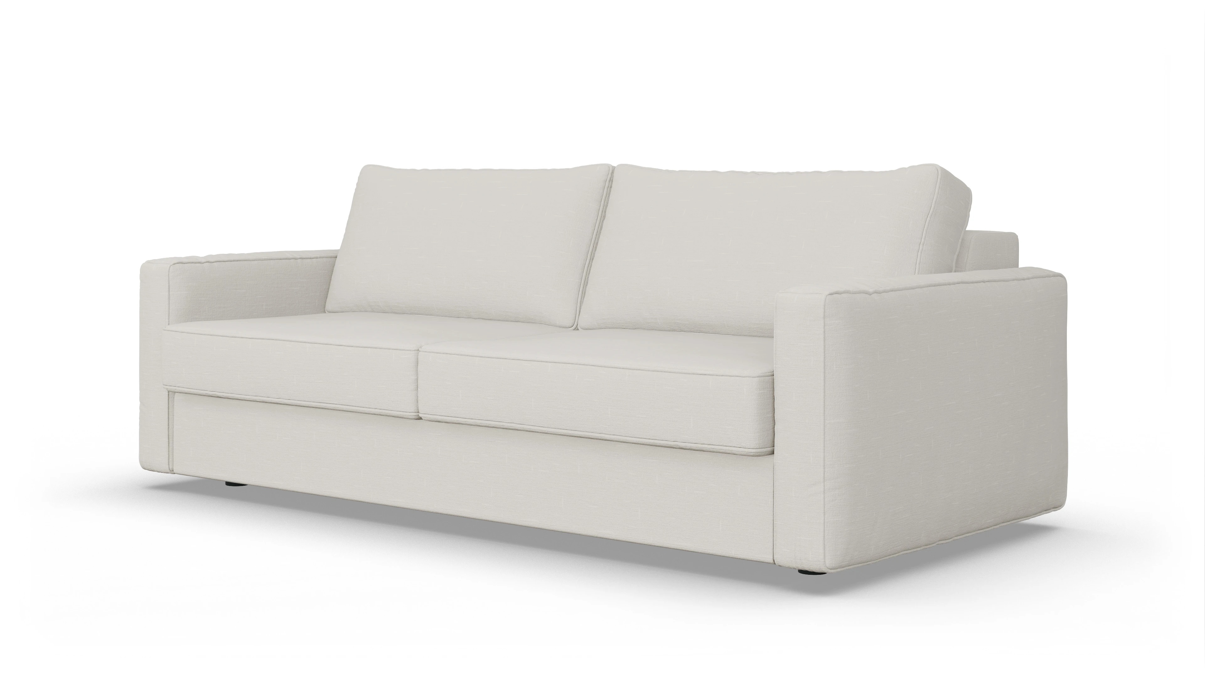 Design-Couch Ferali Ansicht des Produktes Ferali 3-Sitzer in Stoff weiß