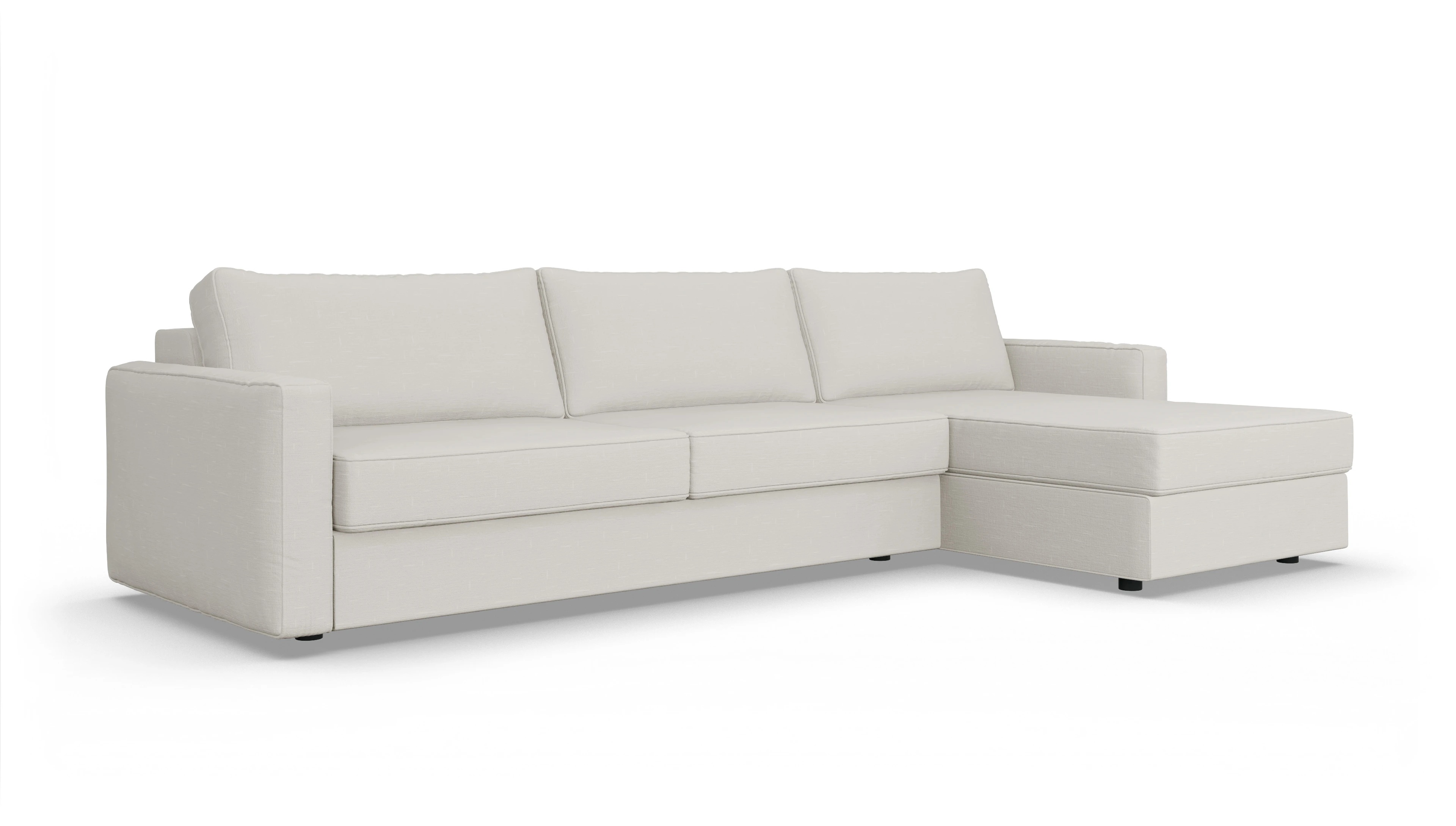 Ansicht des Produktes Ferali Sofa mit Rec rechts in Stoff weiß