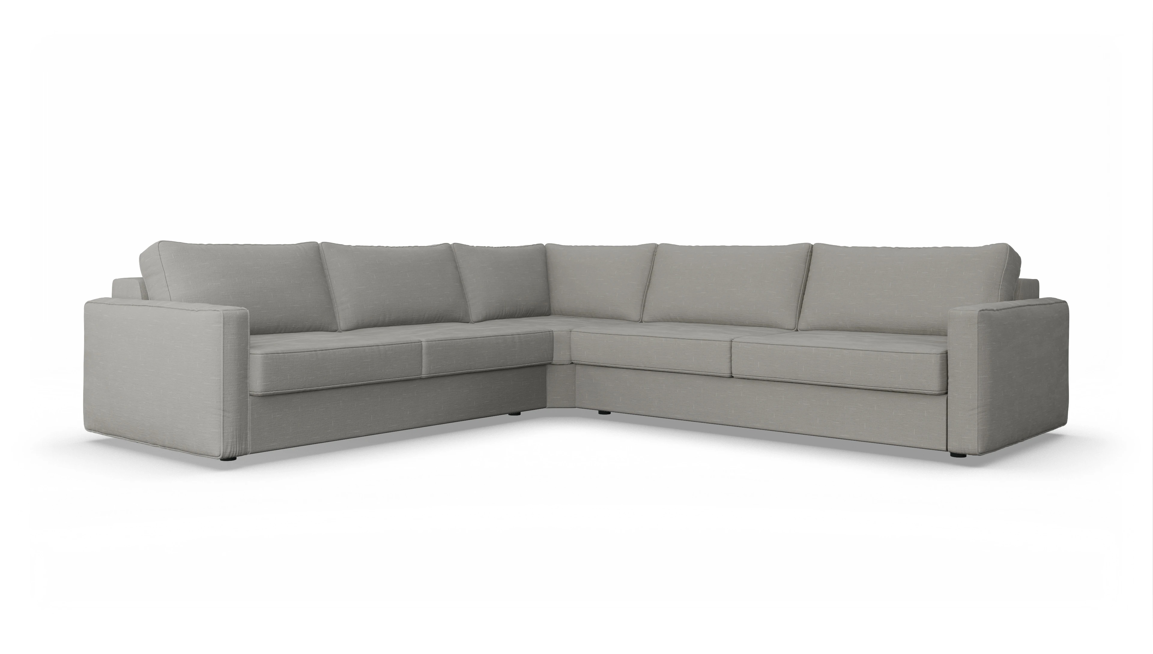 Ansicht des Produktes Ferali Ecksofa Links in Stoff grau