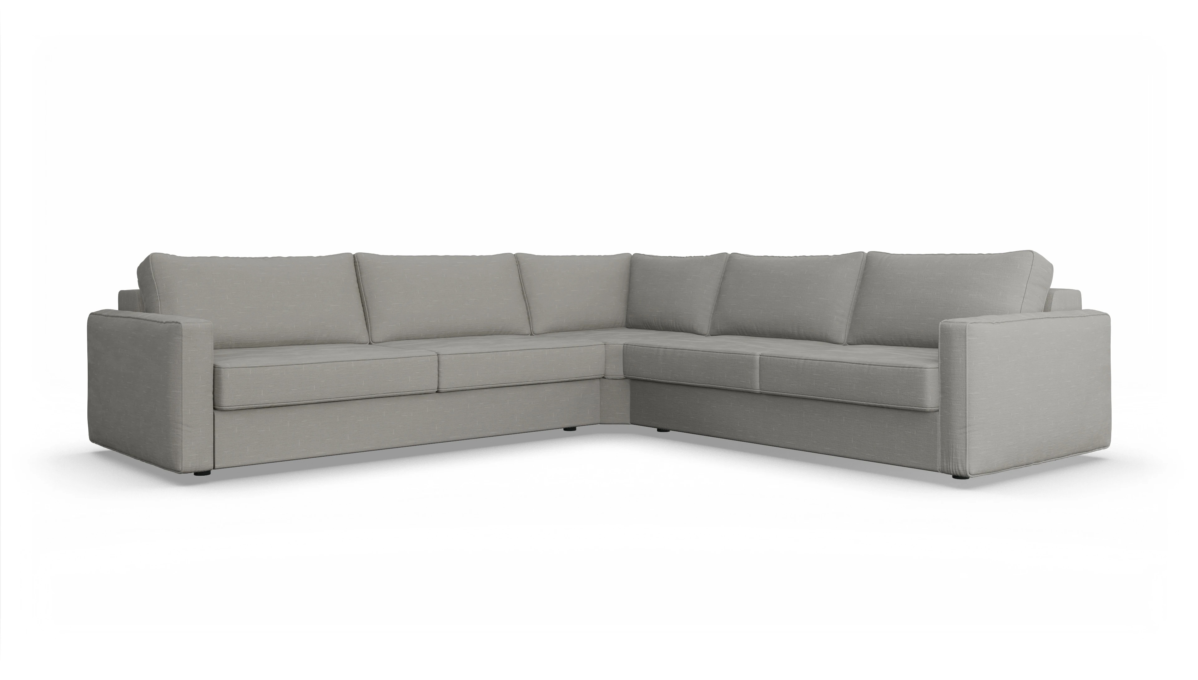 Ansicht des Produktes Ferali Ecksofa Rechts in Stoff grau