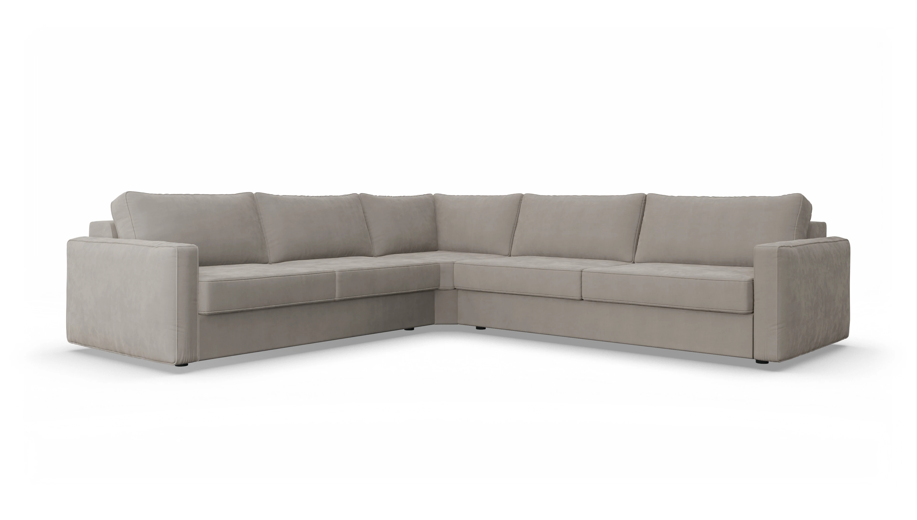 Ansicht des Produktes Ferali Ecksofa Links in Samt braun