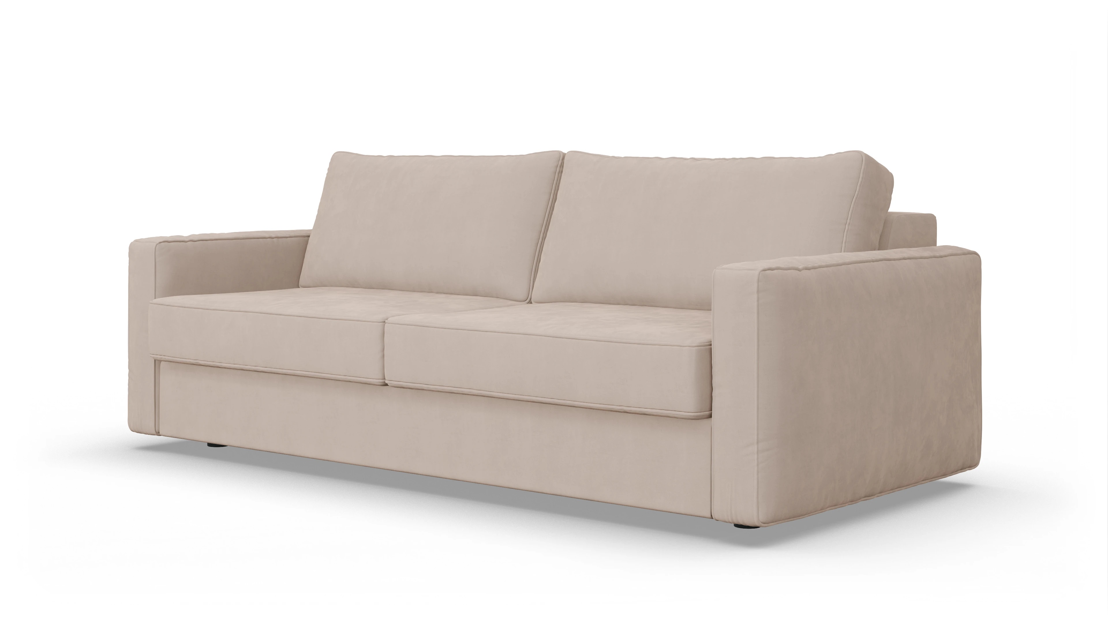 Design-Couch Ferali Ansicht des Produktes Ferali 3-Sitzer in Samt beige