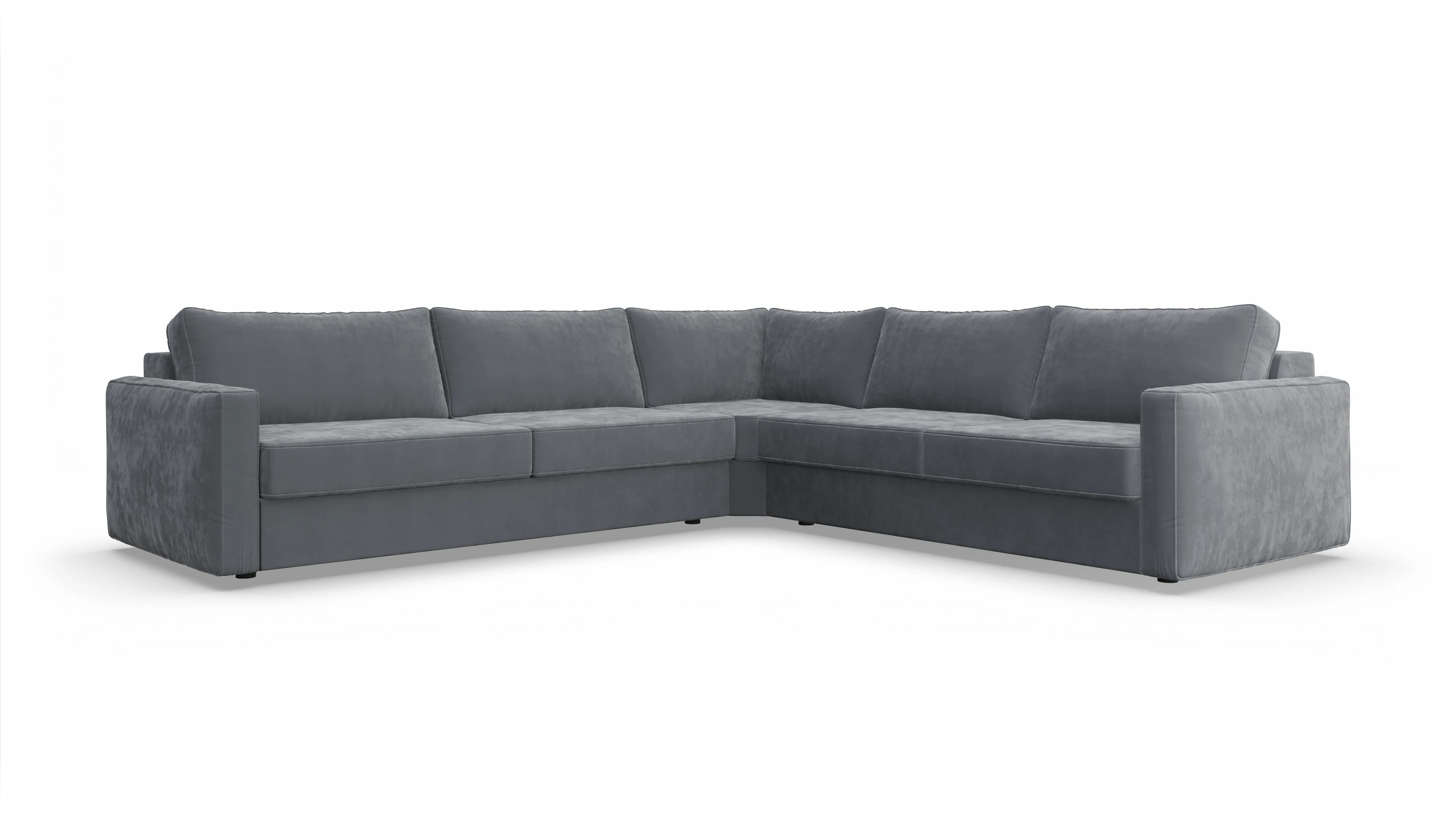 Ansicht des Produktes Ferali Ecksofa Rechts in Samt grau