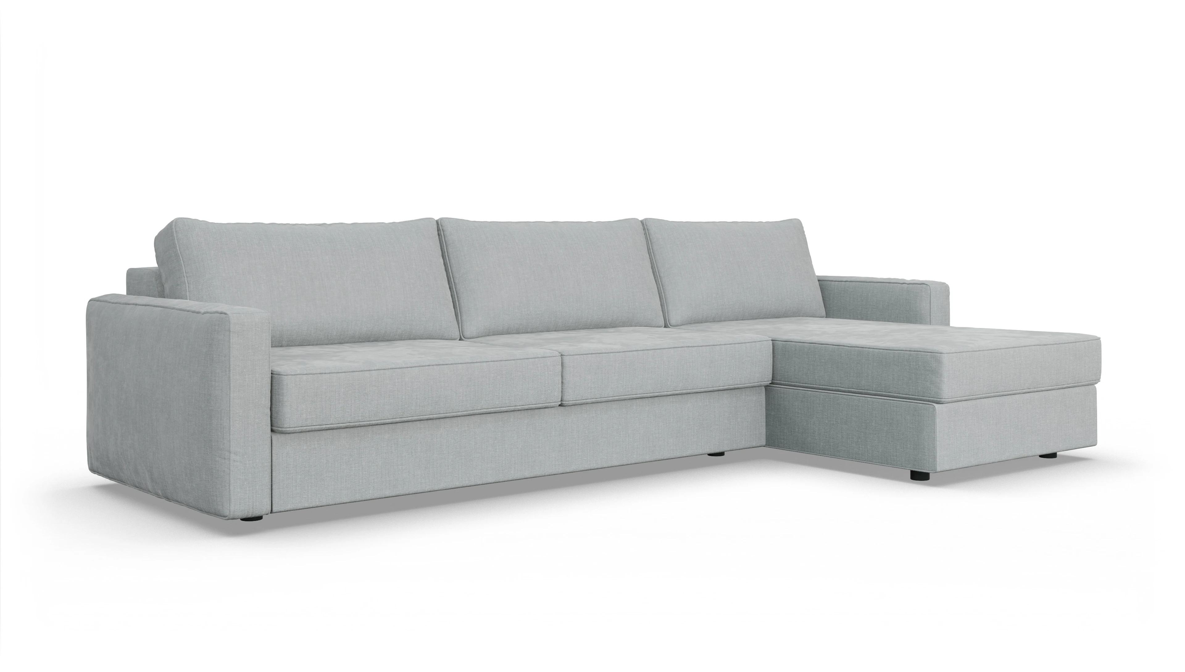 Ansicht des Produktes Ferali Sofa mit Rec rechts in Stoff grau