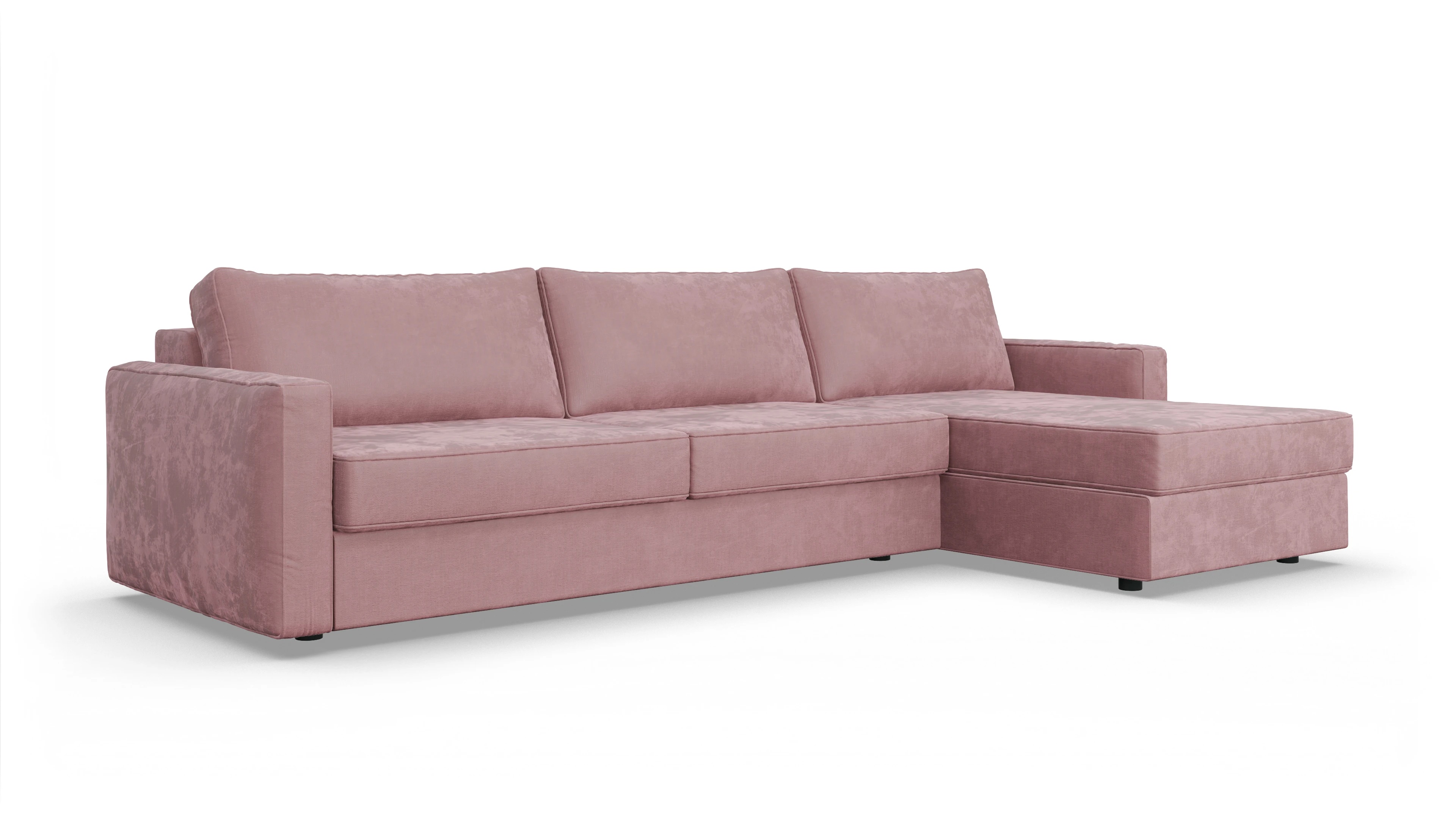 Design-Couch Ferali Ansicht des Produktes Ferali Sofa mit Rec rechts in Stoff rot