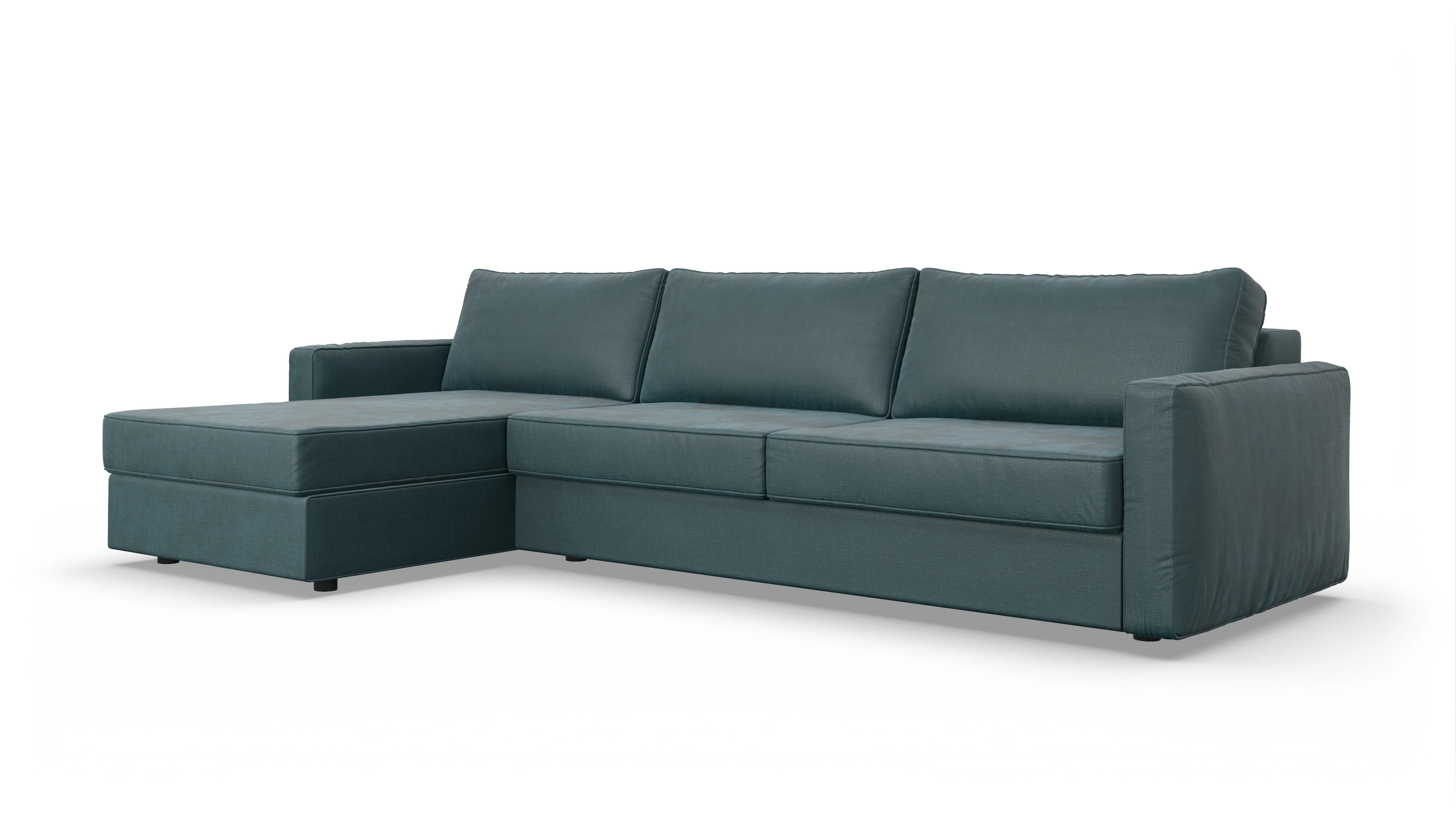 Ansicht des Produktes Ferali Sofa mit Rec links in Stoff grün