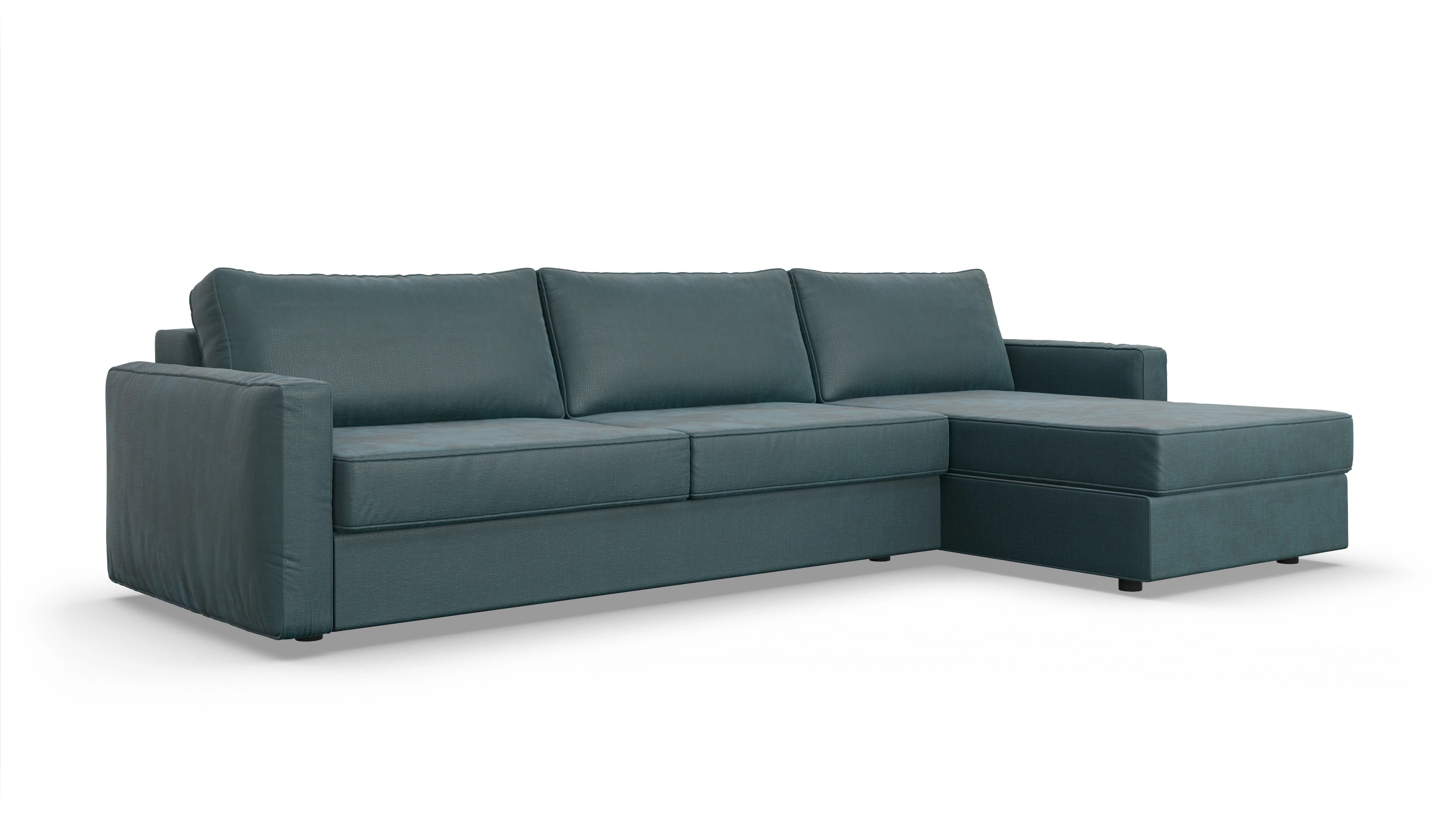 Ansicht des Produktes Ferali Sofa mit Rec rechts in Stoff grün