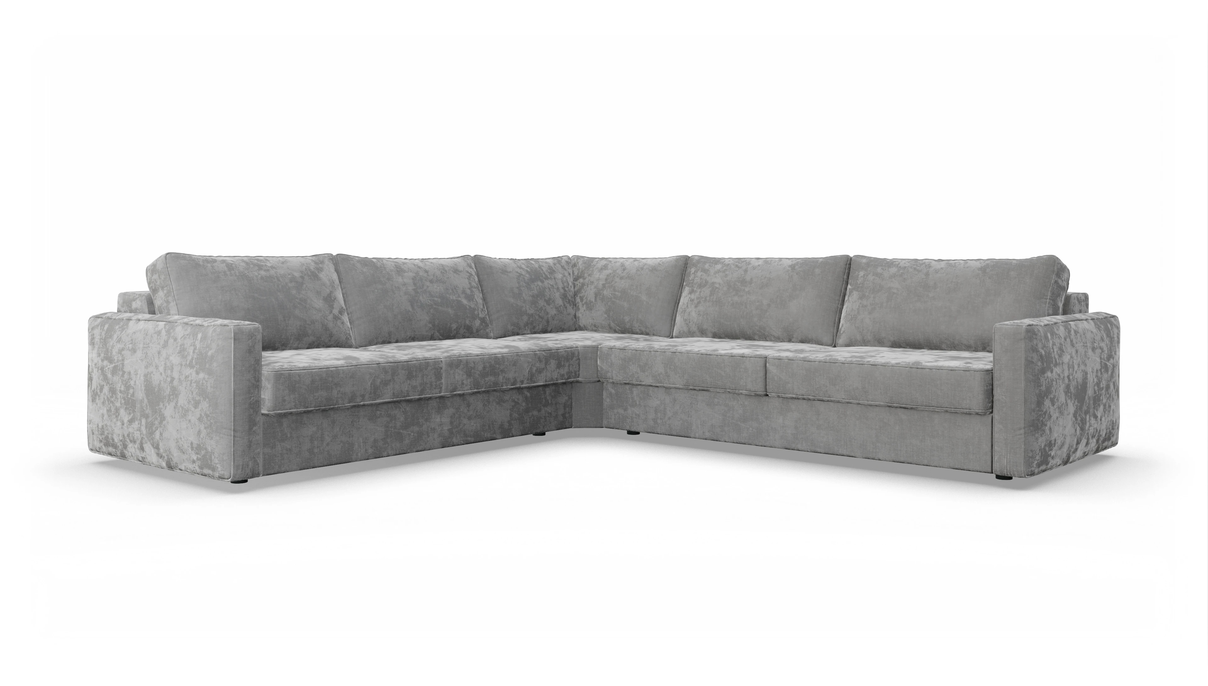 Ansicht des Produktes Ferali Ecksofa Links in Stoff grau
