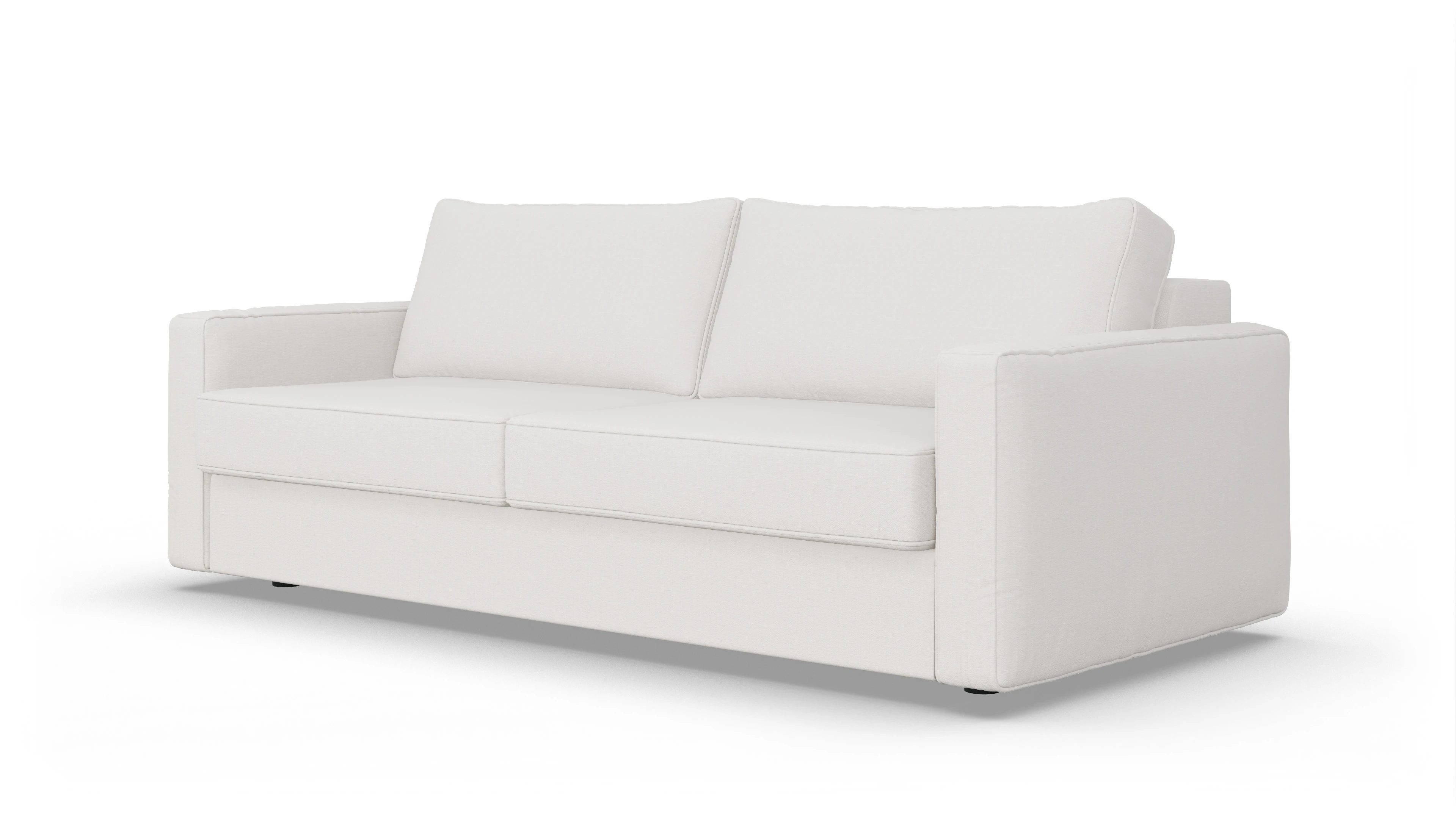 Design-Couch Ferali Ansicht des Produktes Ferali 3-Sitzer in Stoff weiß