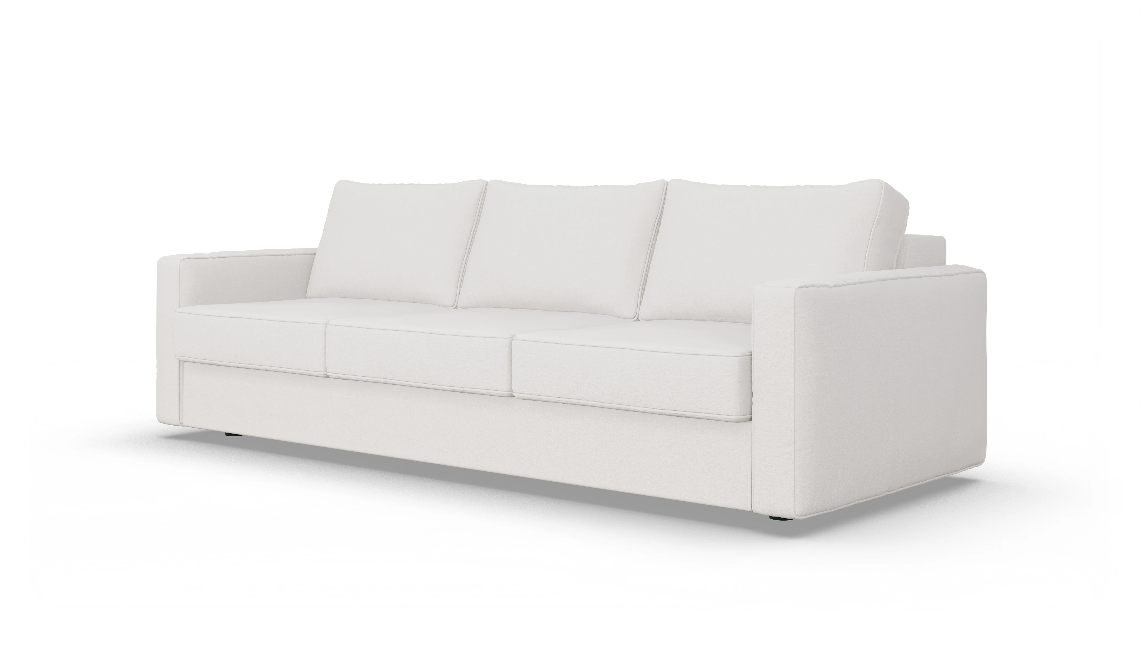Design-Couch Ferali Ansicht des Produktes Ferali 3,5-Sitzer in Stoff weiß