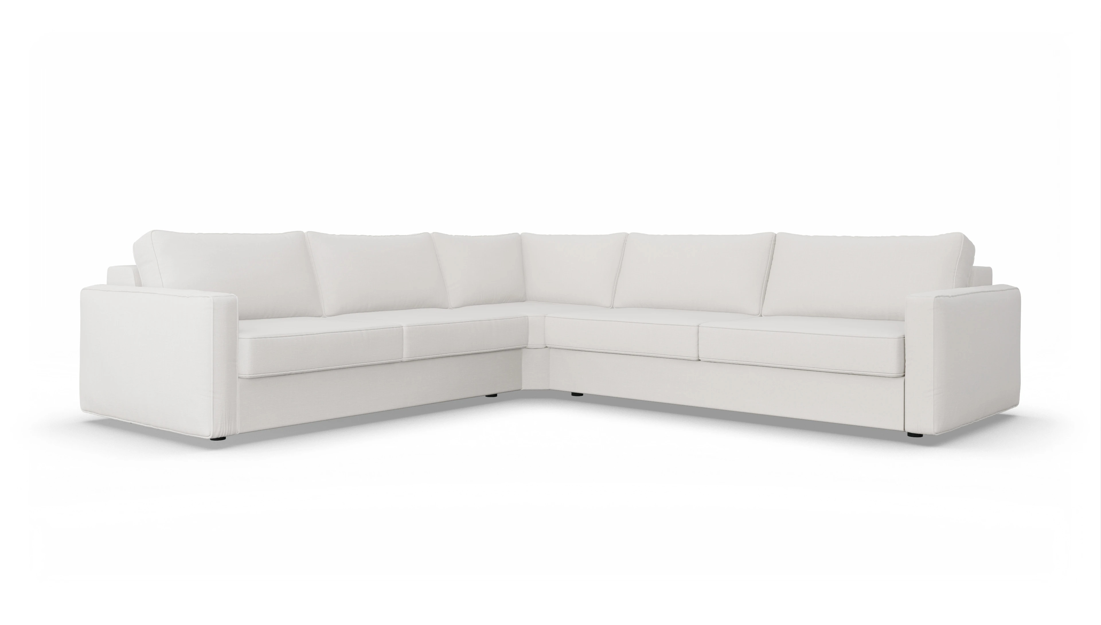 Ansicht des Produktes Ferali Ecksofa Links in Stoff weiß