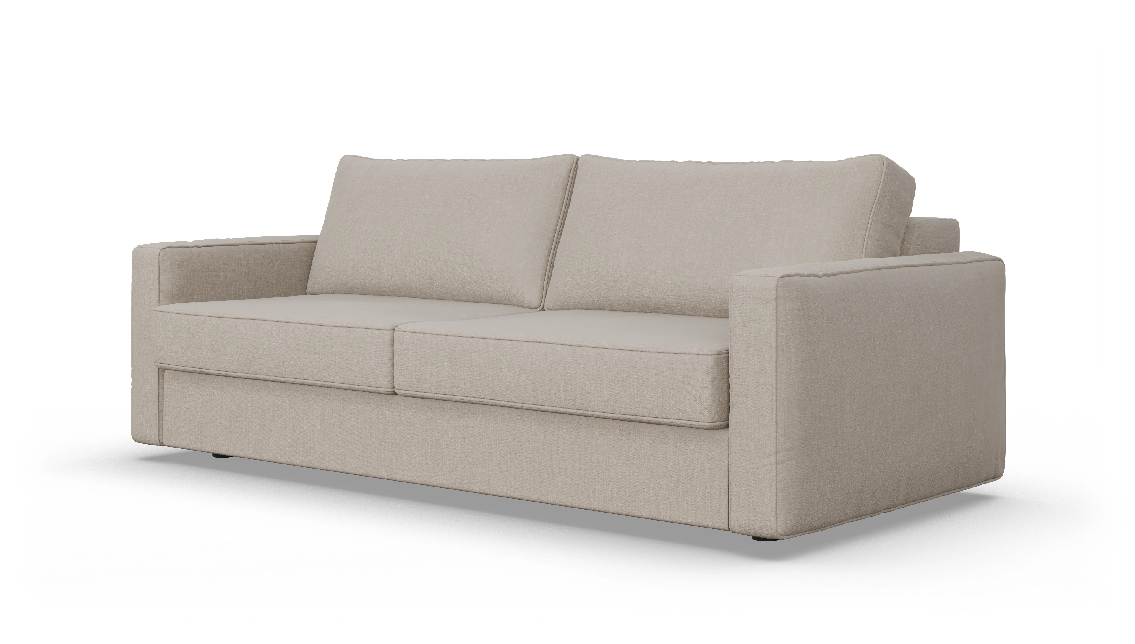 Design-Couch Ferali Ansicht des Produktes Ferali 3-Sitzer in Stoff braun