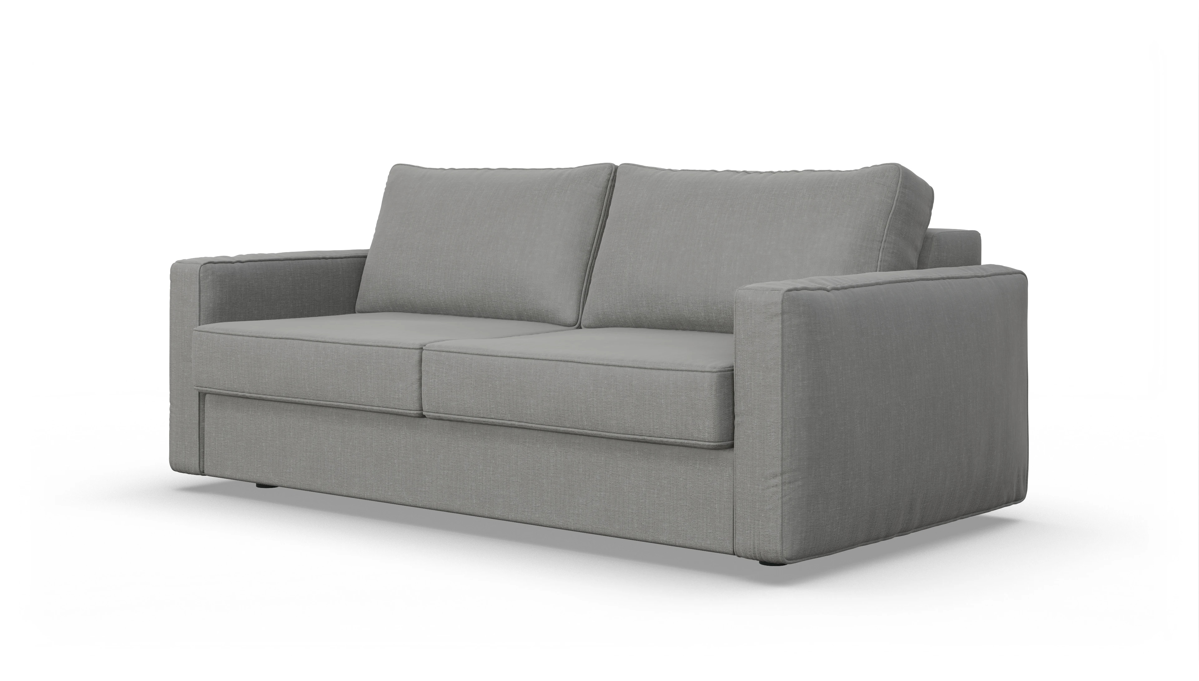 Design-Couch Ferali Ansicht des Produktes Ferali 2,5-Sitzer in Stoff grau