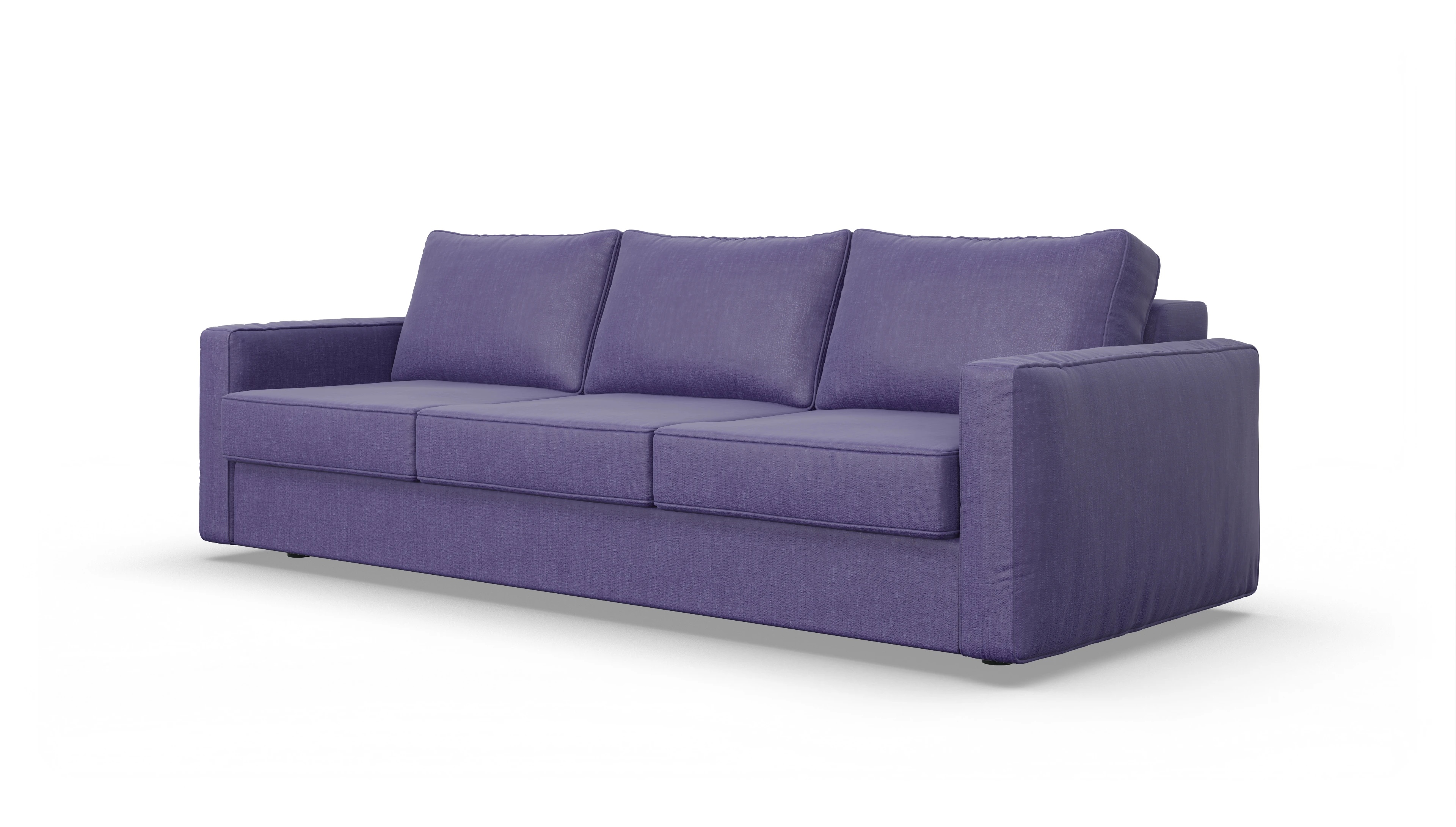 Design-Couch Ferali Ansicht des Produktes Ferali 3,5-Sitzer in Stoff blau