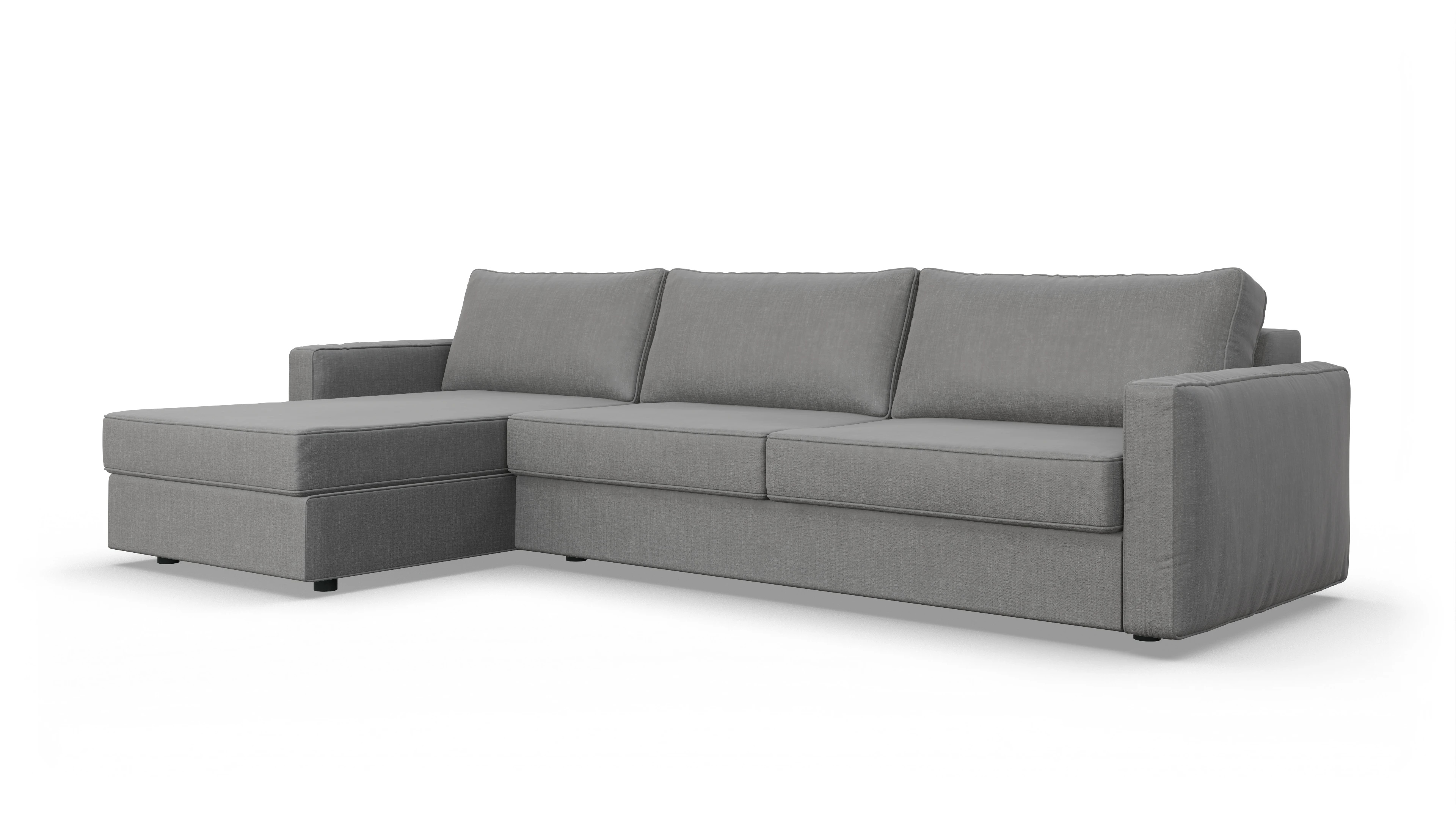 Ansicht des Produktes Ferali Sofa mit Rec links in Stoff grau