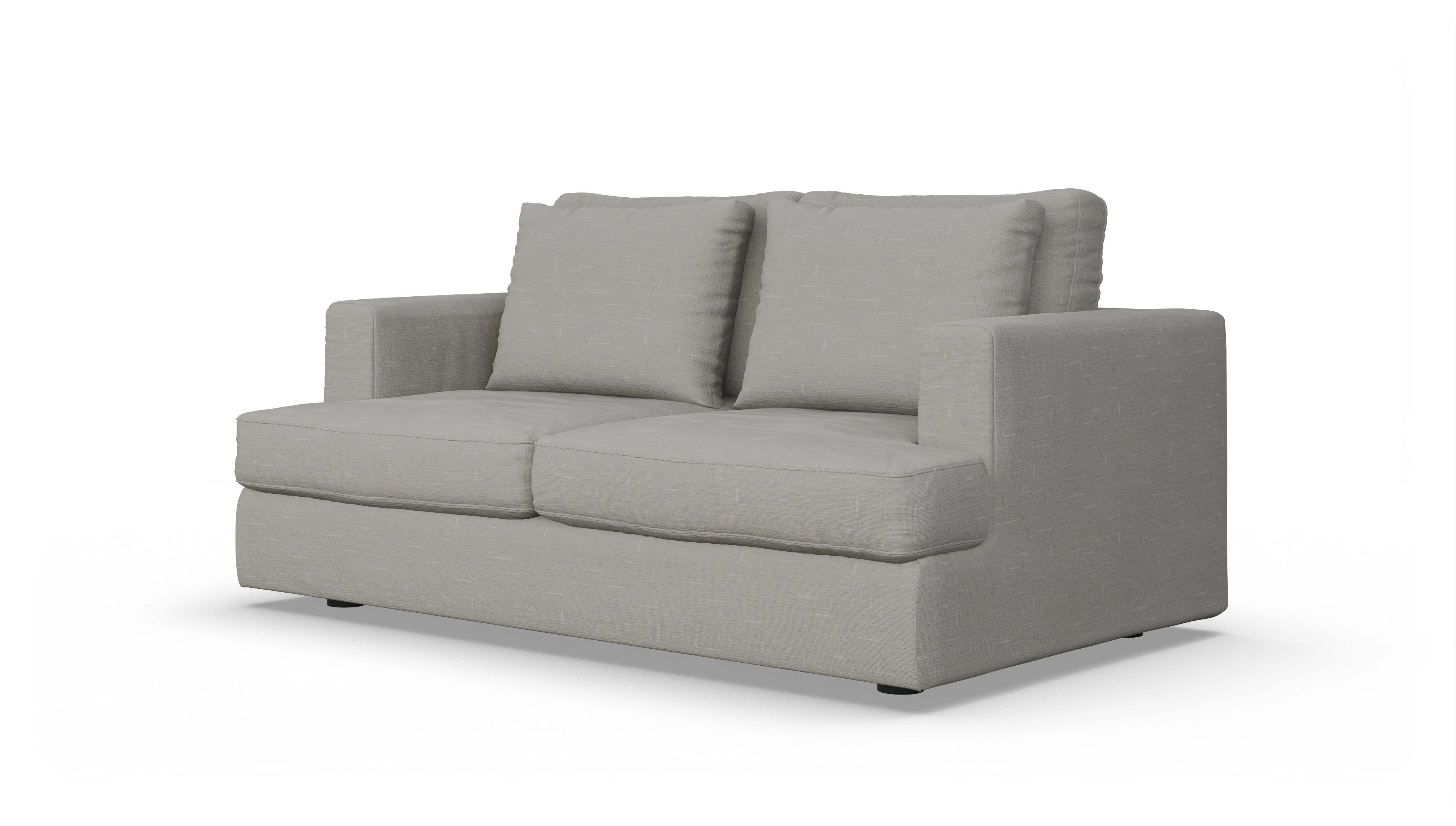 Schlafsofa Sospiri Ansicht des Produktes Sospiri 2-Sitzer in Stoff grau