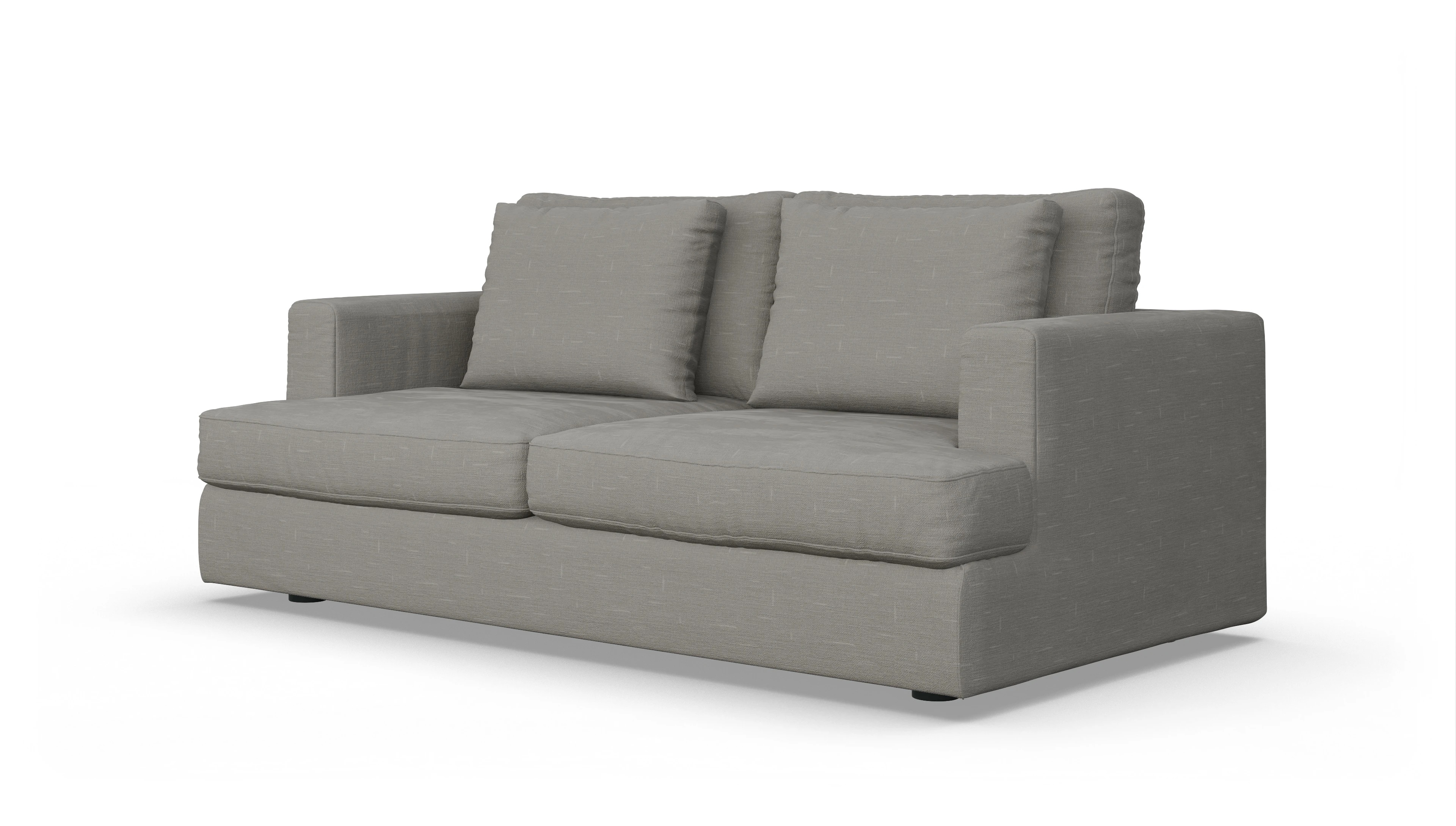 Schlafsofa Sospiri Ansicht des Produktes Sospiri 2,5-Sitzer in Stoff grau