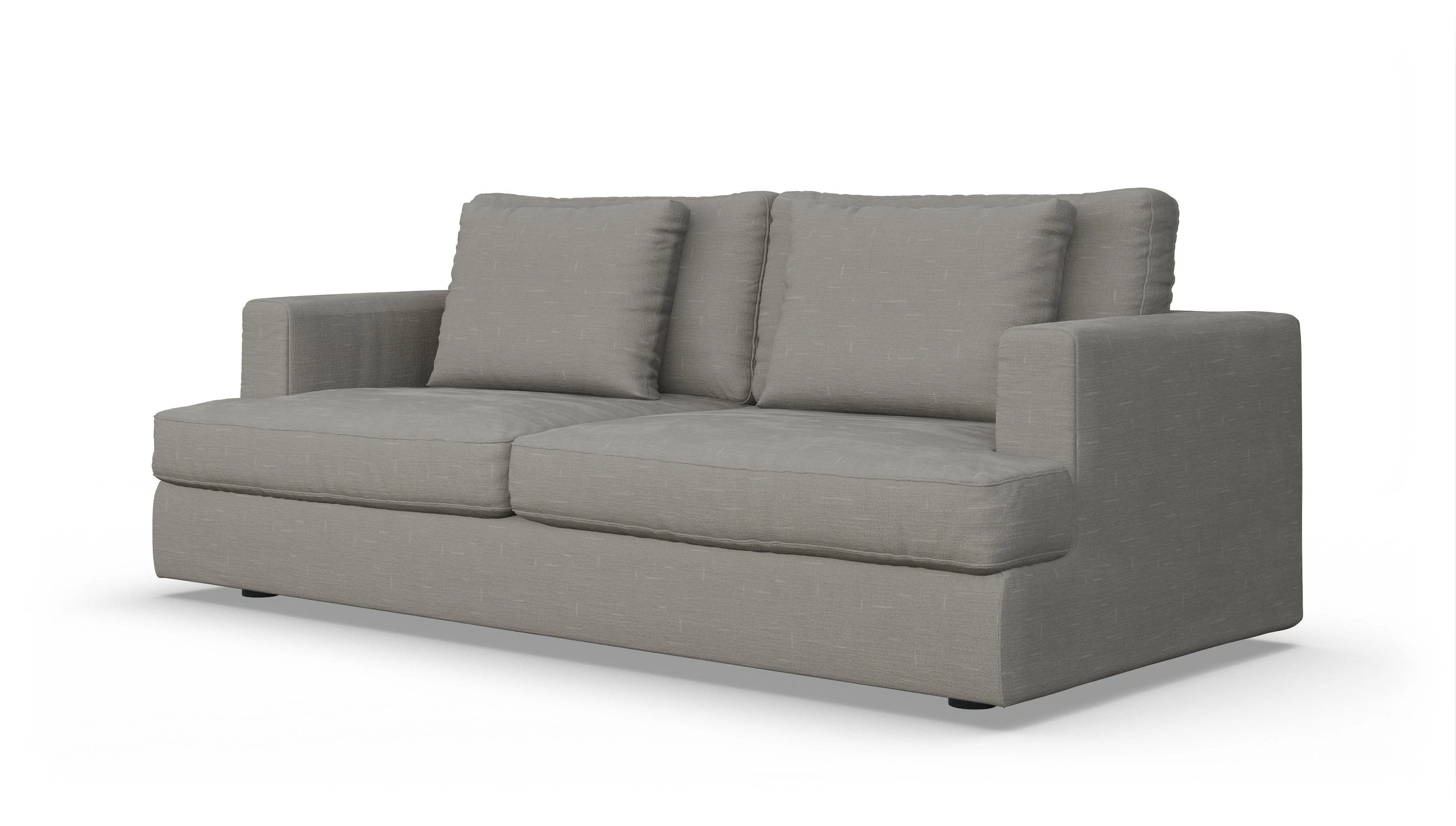 Schlafsofa Sospiri Ansicht des Produktes Sospiri 3-Sitzer in Stoff grau