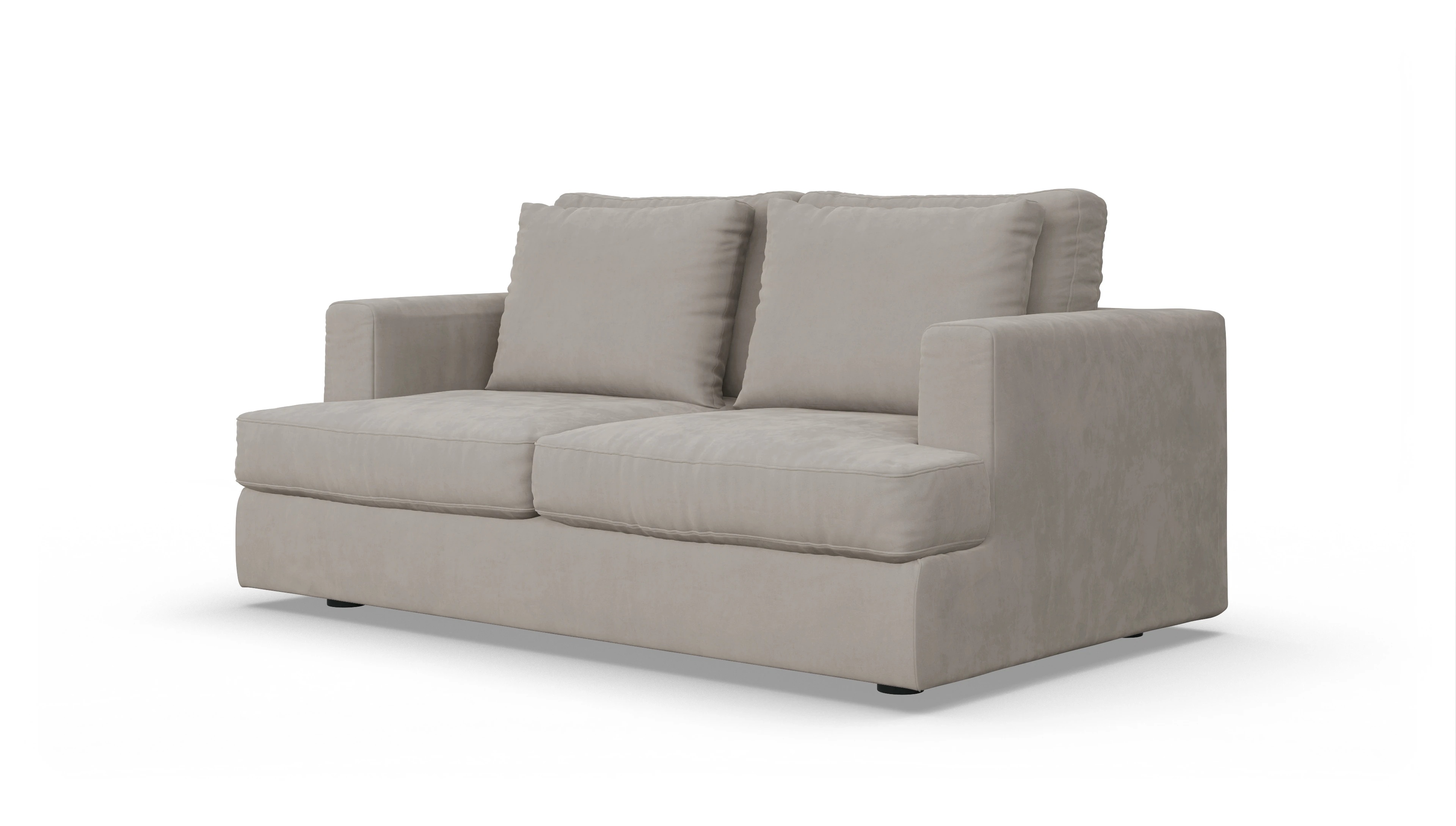 Schlafsofa Sospiri Ansicht des Produktes Sospiri 2-Sitzer in Samt braun