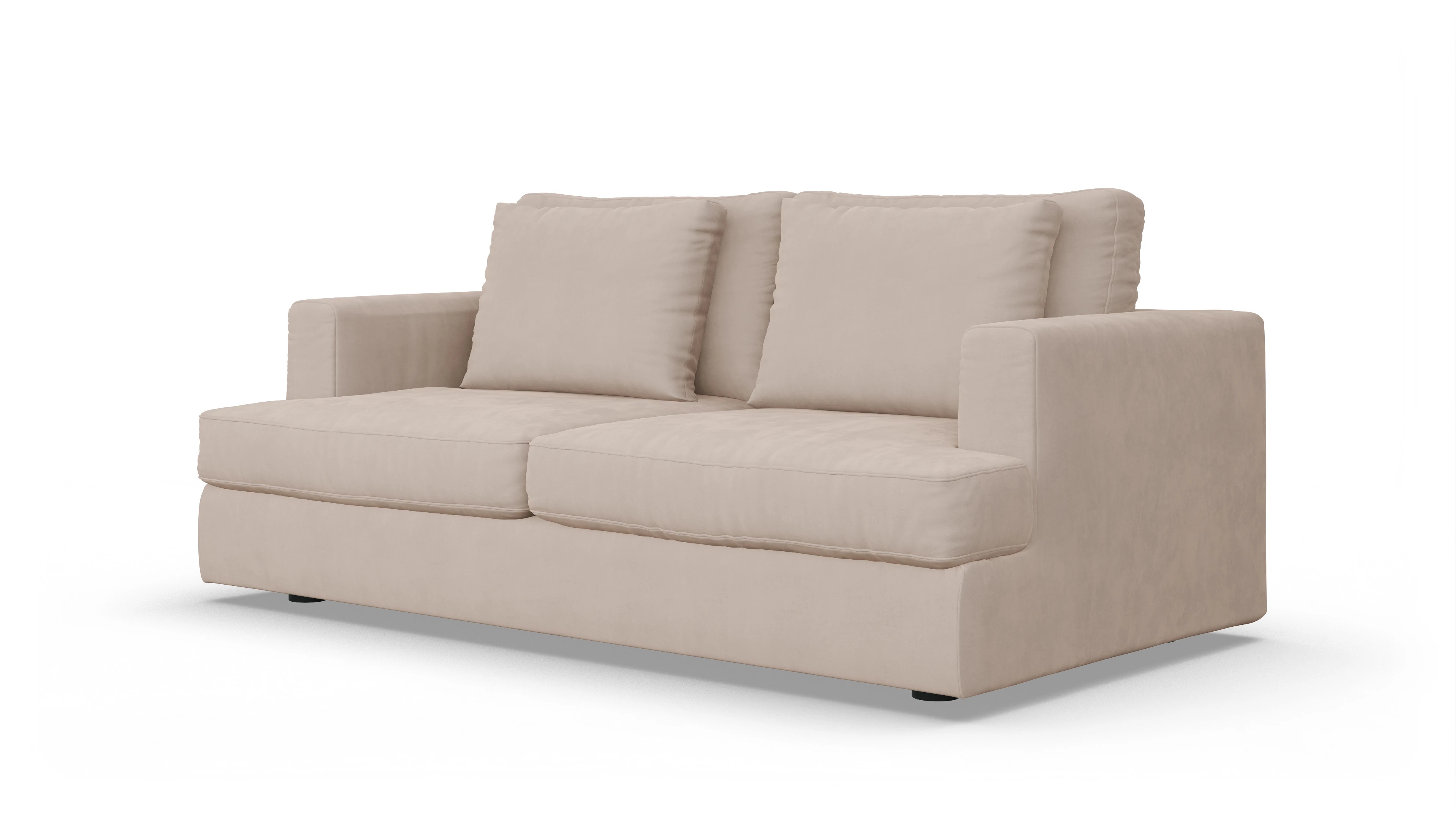 Schlafsofa Sospiri Ansicht des Produktes Sospiri 2,5-Sitzer in Samt beige